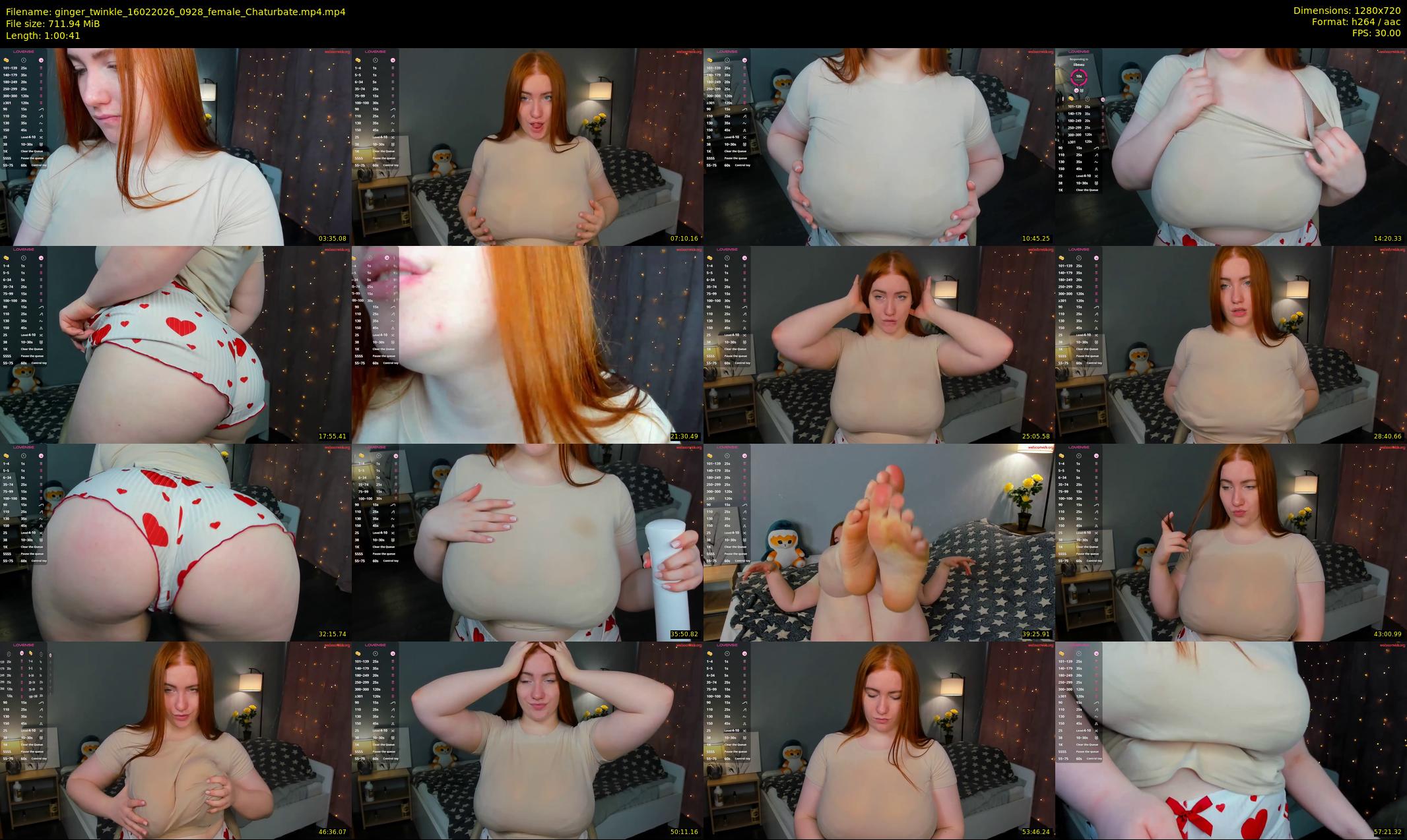 ginger_twinkle — 61 minute Chaturbate female cam show recording, 720p, Feb 16, 2026
