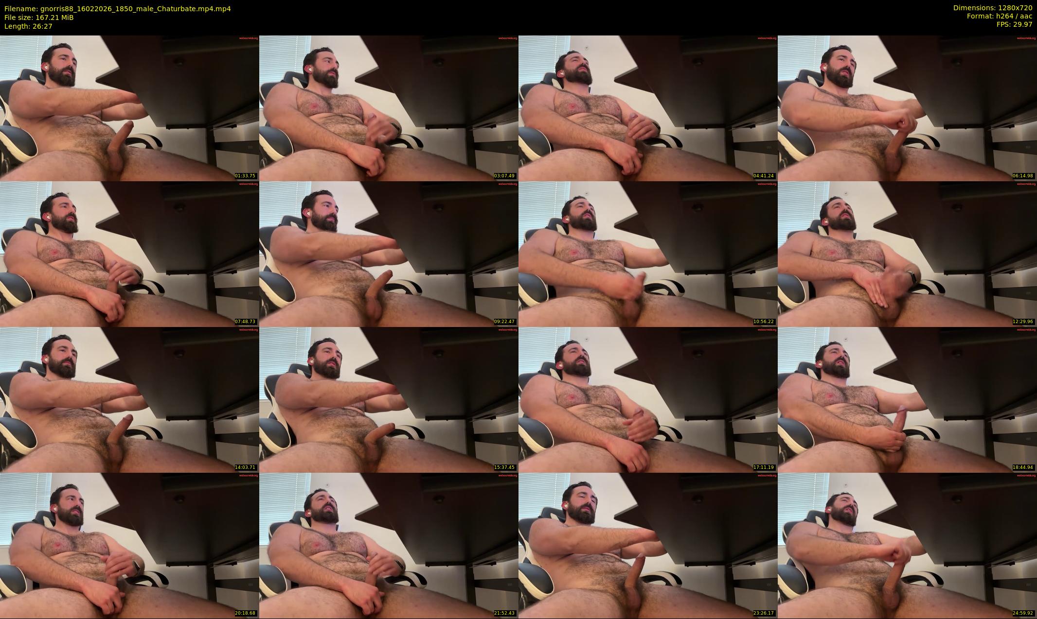 gnorris88 — 27 minute Chaturbate male cam show recording, 720p, Feb 16, 2026