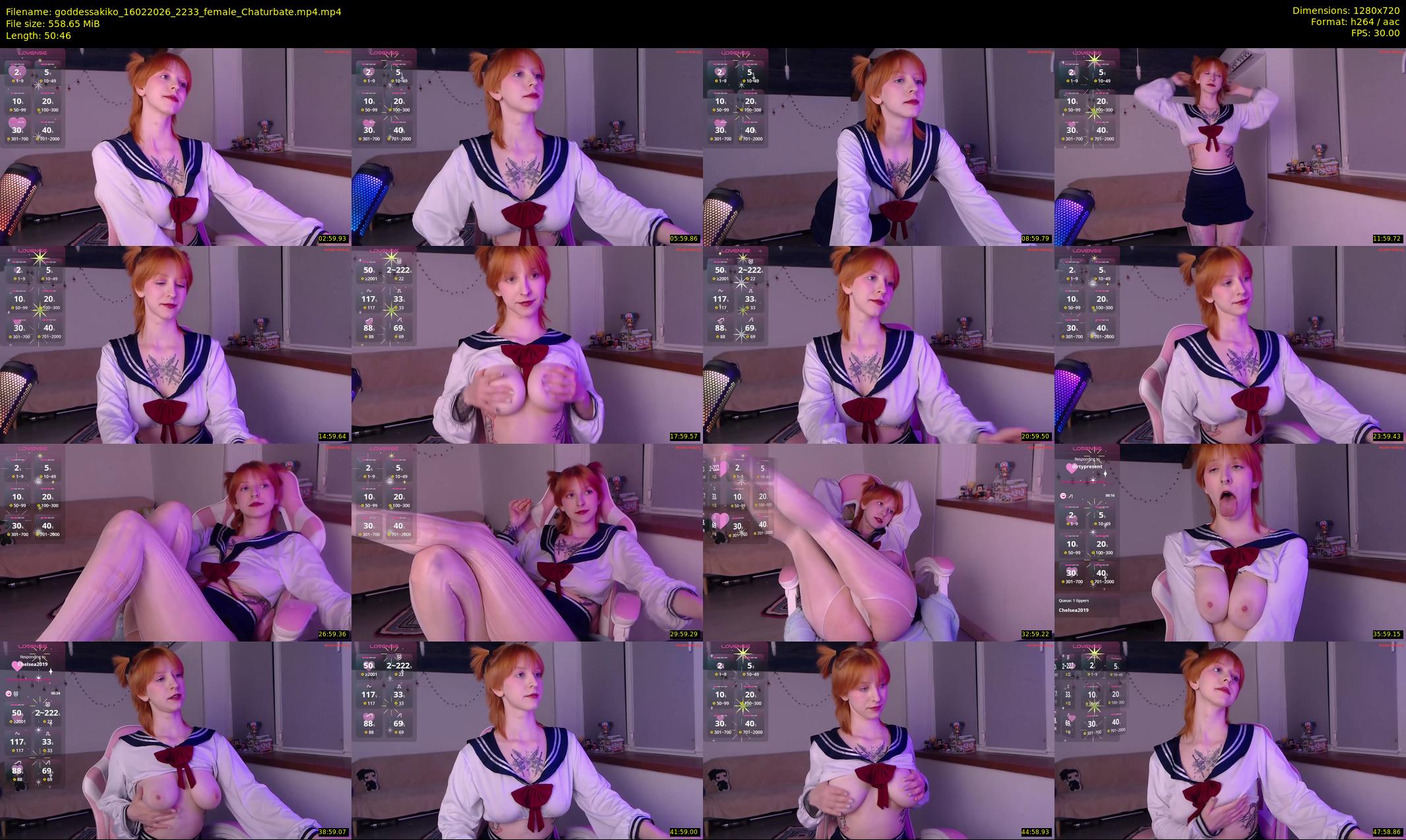 goddessakiko — 51 minute Chaturbate female cam show recording, 720p, Feb 16, 2026