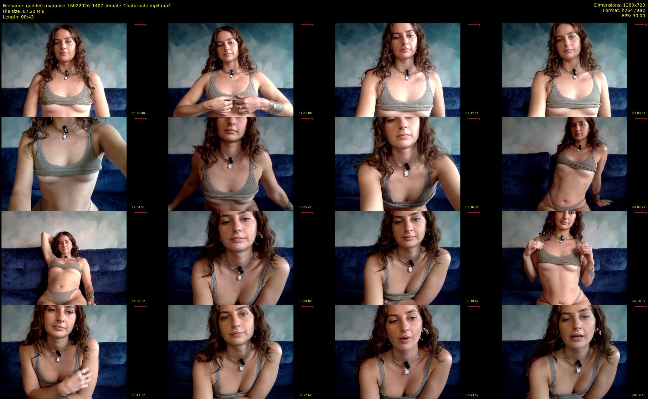 goddessmiamuse — 9 minute Chaturbate female cam show recording, 720p, Feb 16, 2026