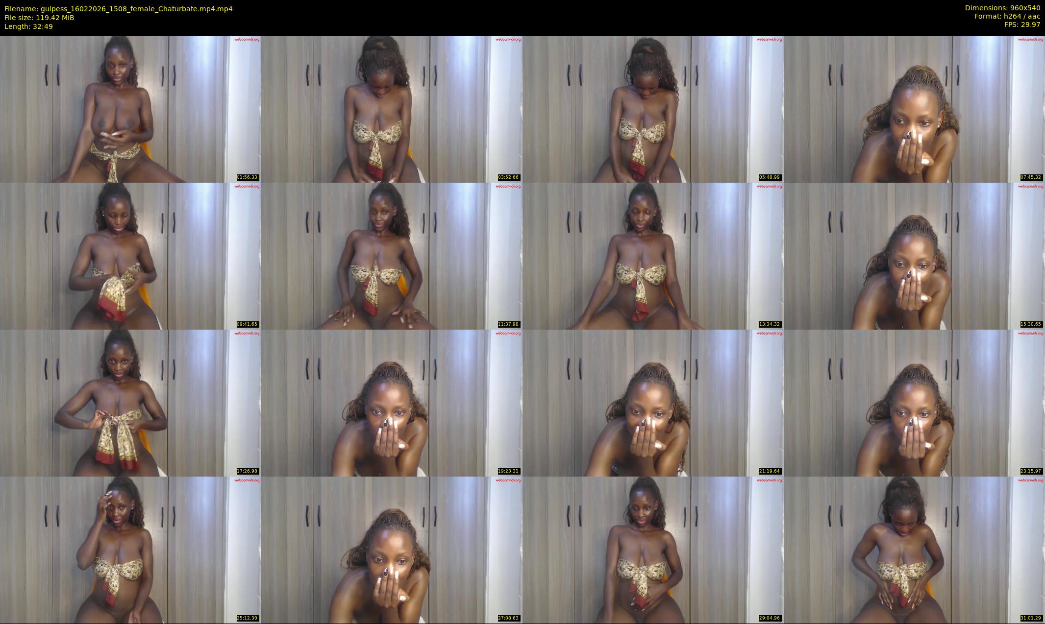 gulpess — 33 minute Chaturbate female cam show recording, 480p, Feb 16, 2026