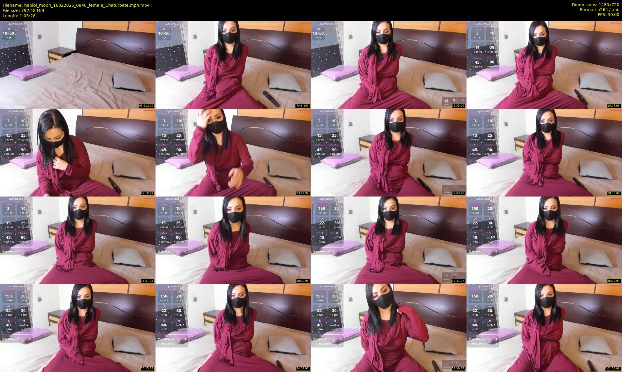 habibi_moon — 66 minute Chaturbate female cam show recording, 720p, Feb 16, 2026
