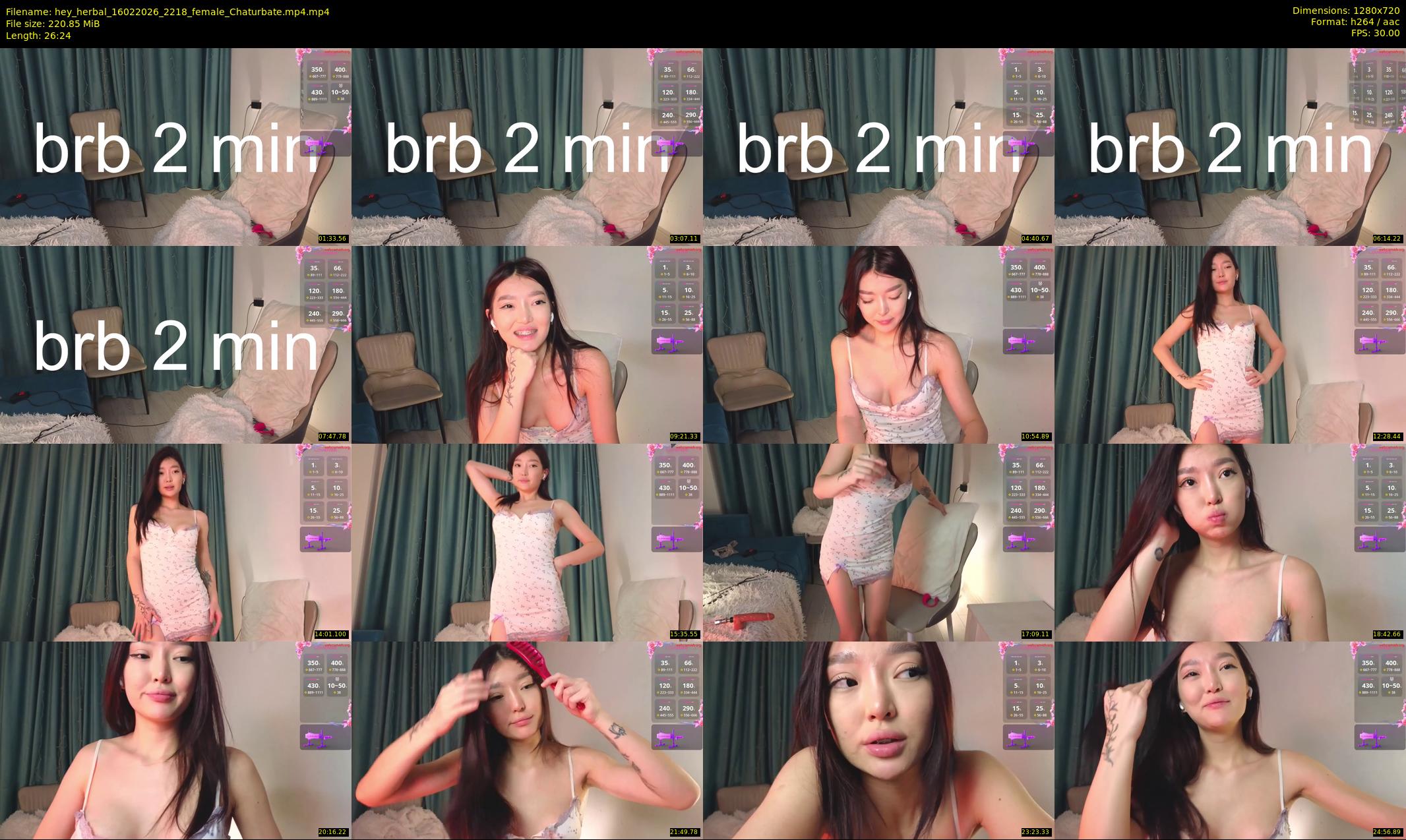 hey_herbal — 27 minute Chaturbate female cam show recording, 720p, Feb 16, 2026
