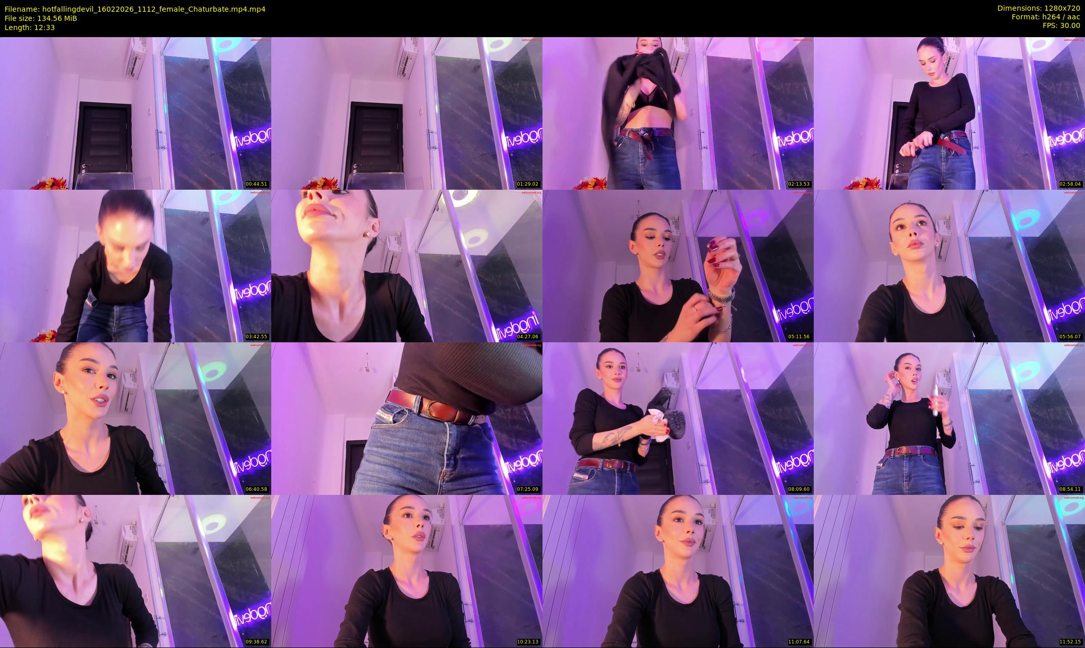 hotfallingdevil — 13 minute Chaturbate female cam show recording, 720p, Feb 16, 2026