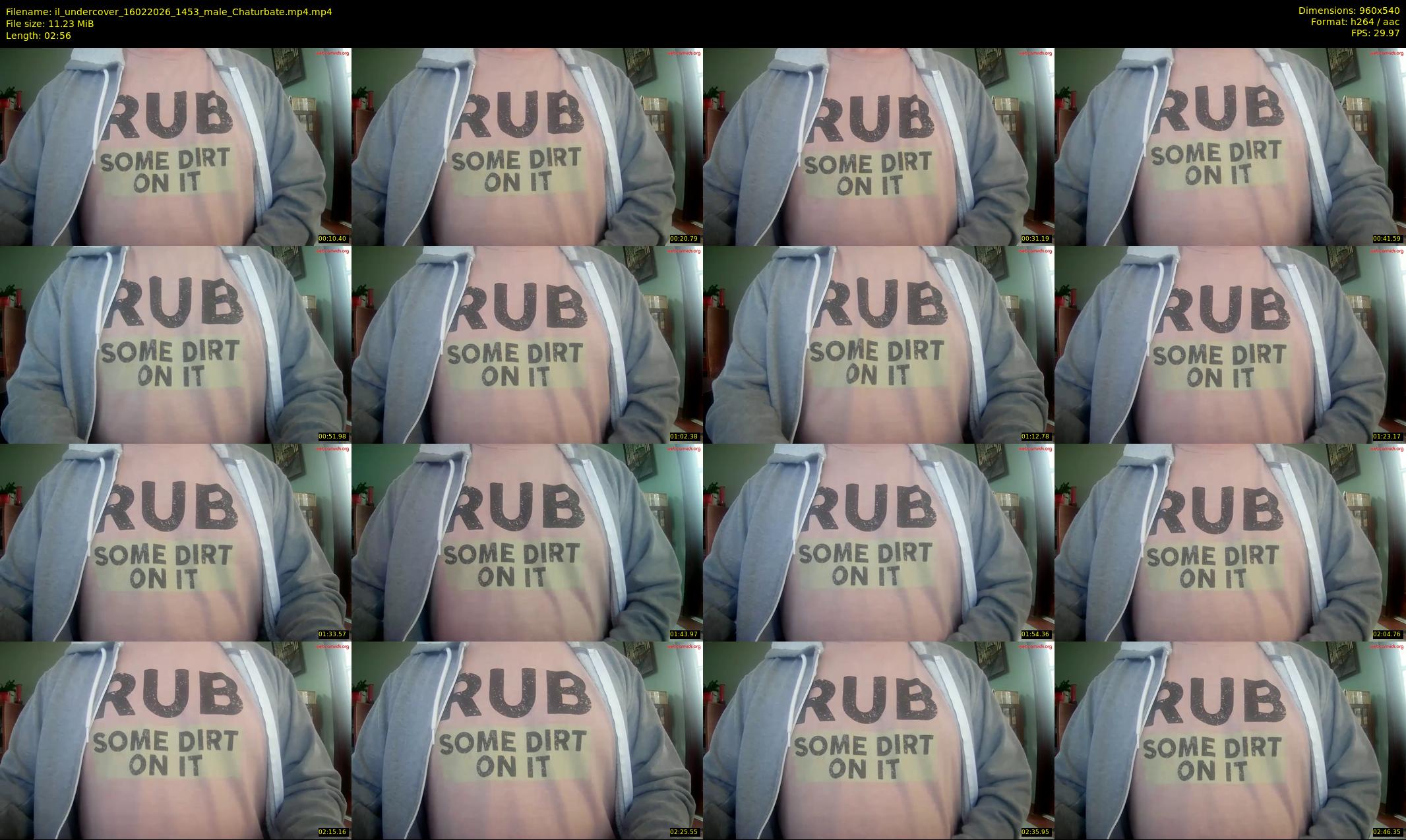 il_undercover — 3 minute Chaturbate male cam show recording, 480p, Feb 16, 2026