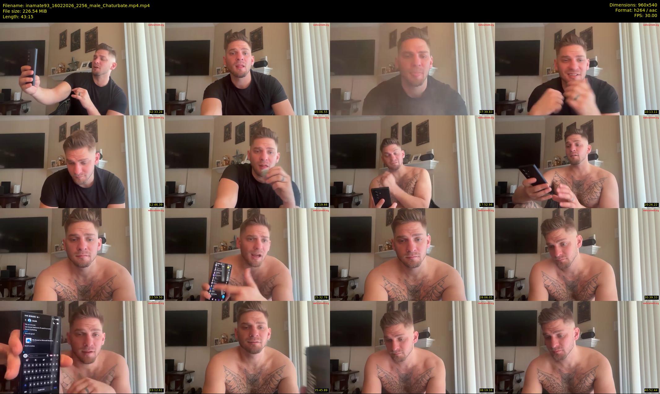 inamate93 — 44 minute Chaturbate male cam show recording, 480p, Feb 16, 2026