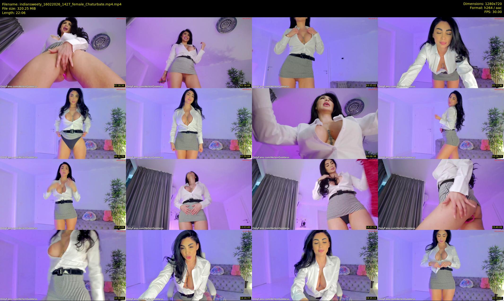 indiansweety — 23 minute Chaturbate female cam show recording, 720p, Feb 16, 2026