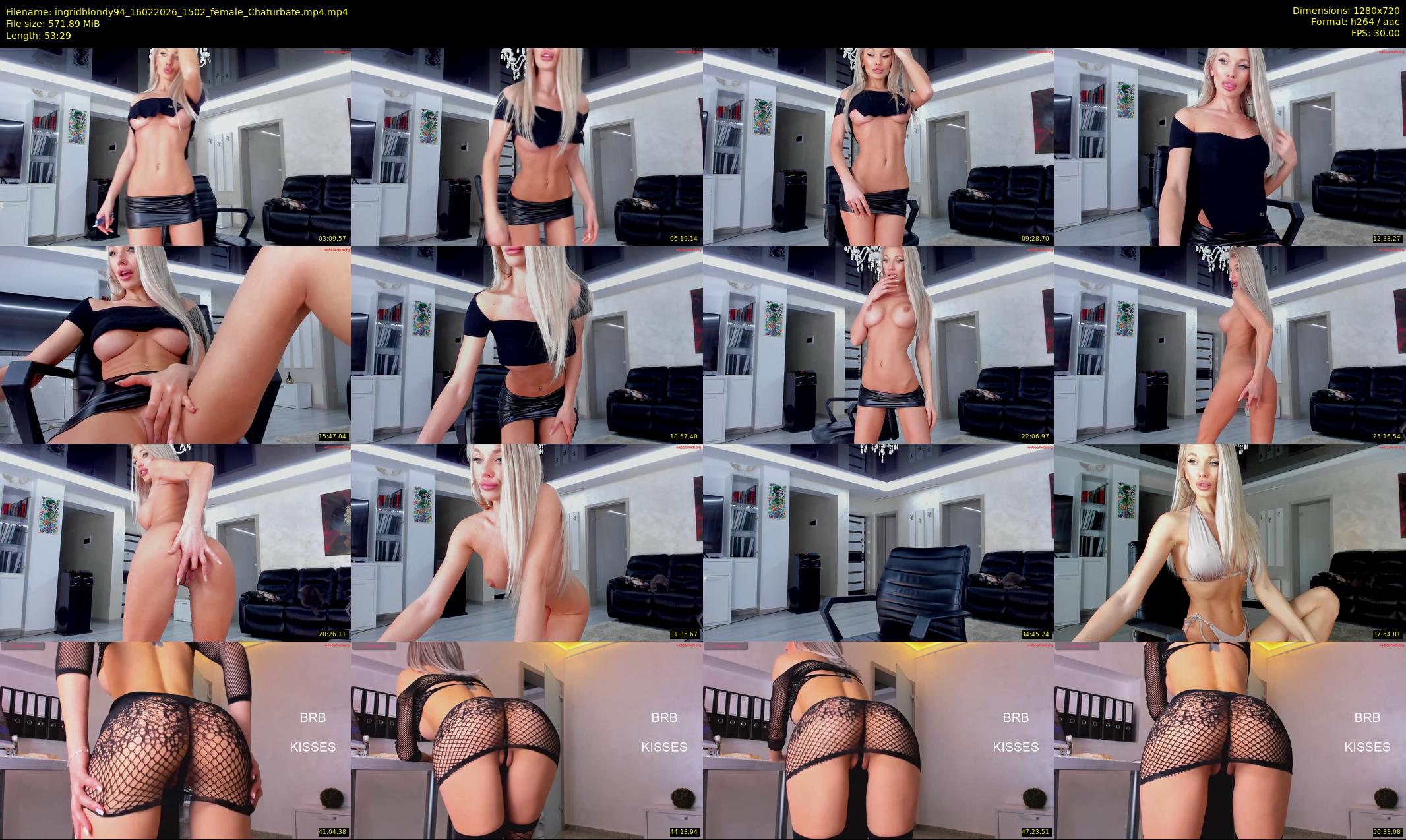 ingridblondy94 — 54 minute Chaturbate female cam show recording, 720p, Feb 16, 2026