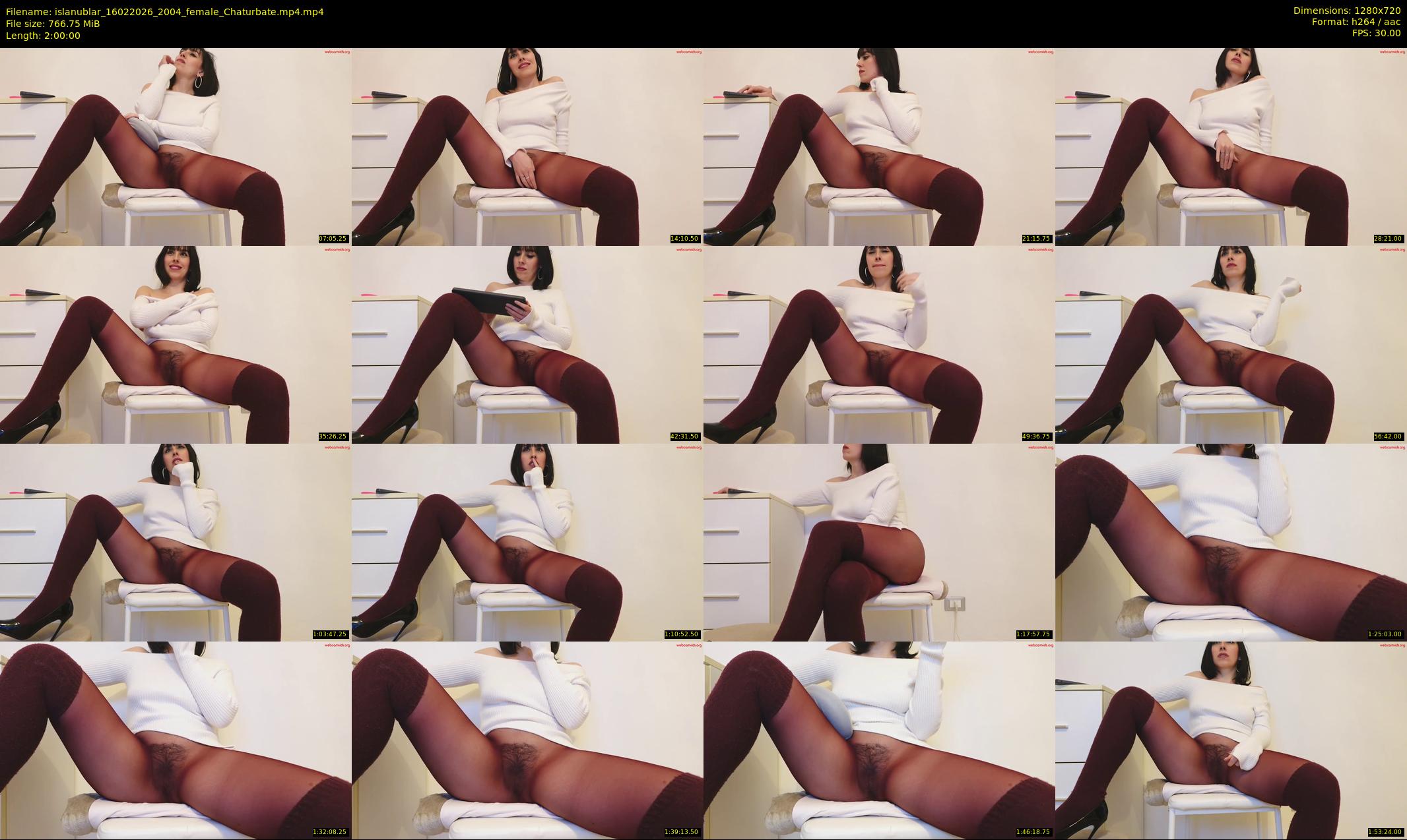islanublar — 120 minute Chaturbate female cam show recording, 720p, Feb 16, 2026