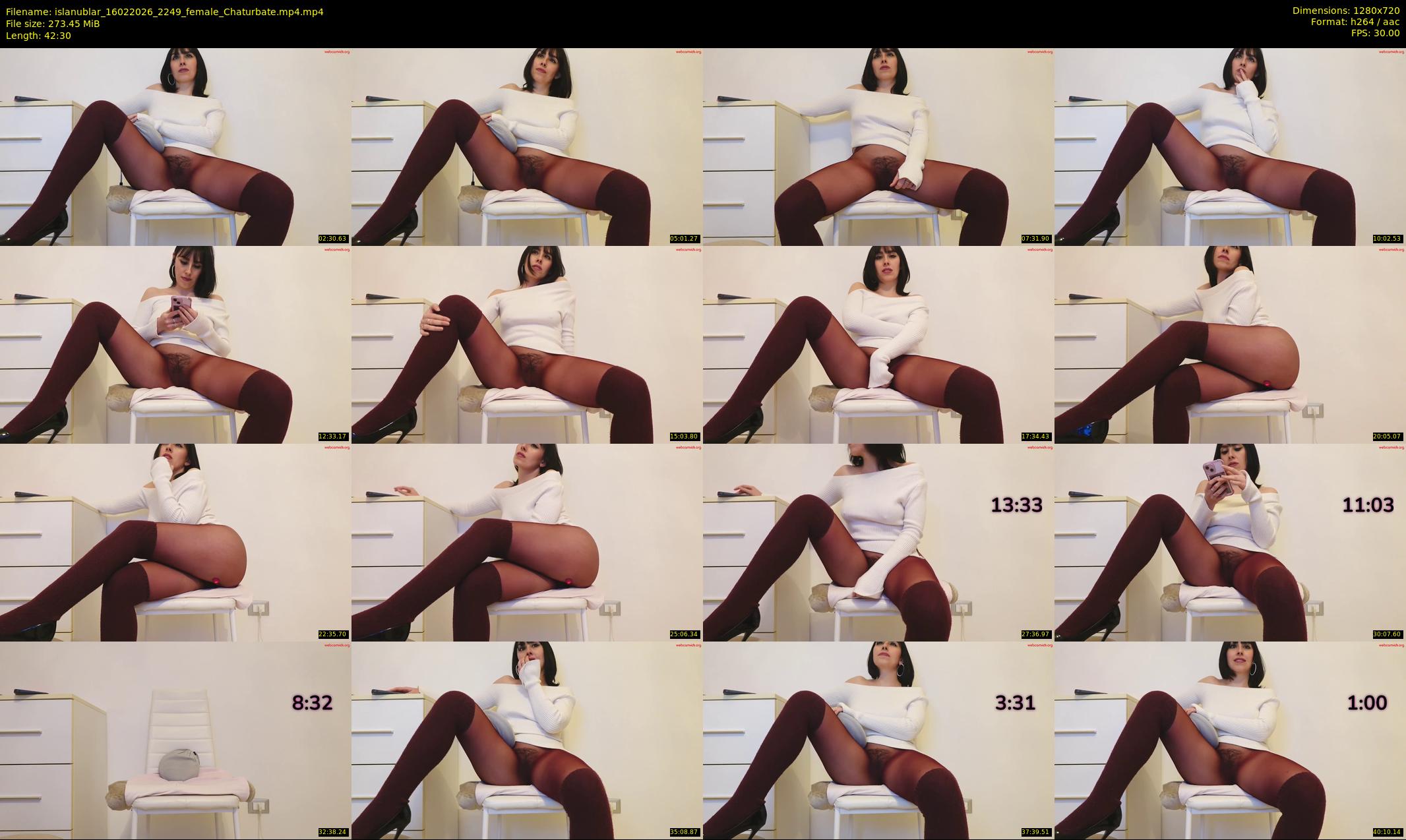 islanublar — 43 minute Chaturbate female cam show recording, 720p, Feb 16, 2026