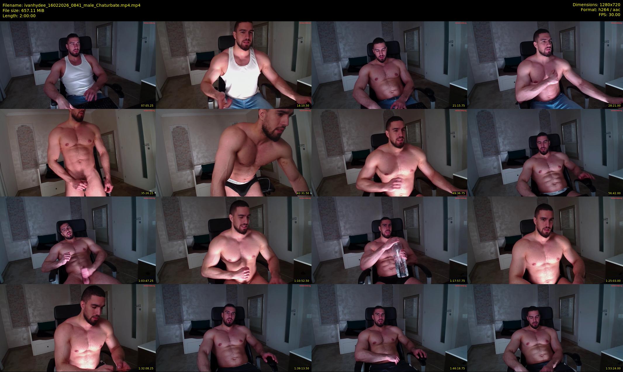 ivanhydee — 120 minute Chaturbate male cam show recording, 720p, Feb 16, 2026