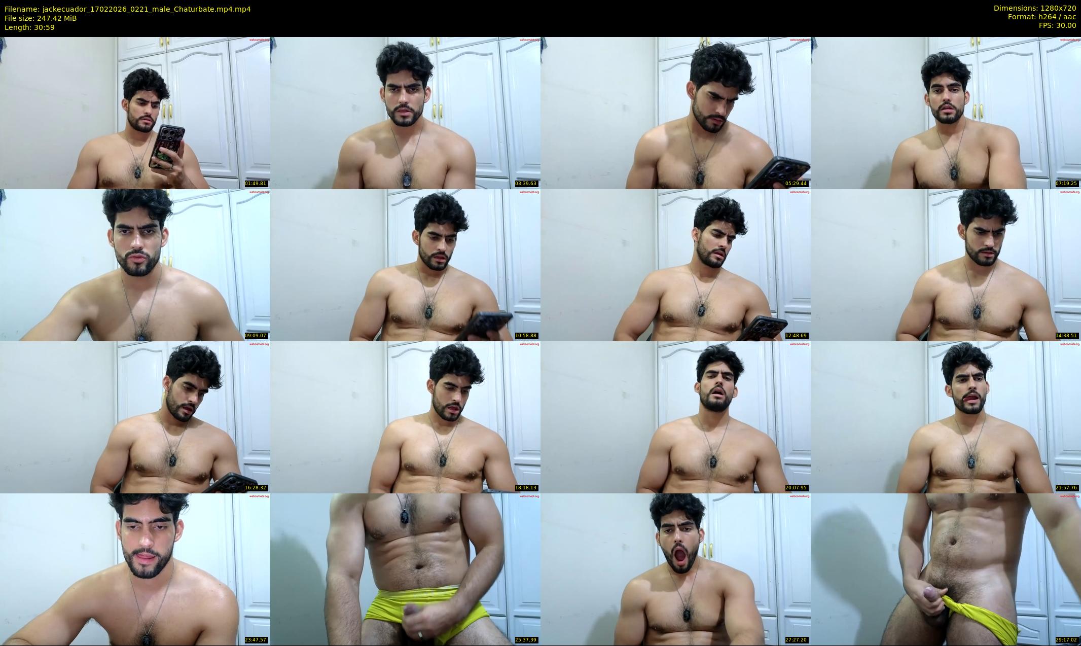 jackecuador — 31 minute Chaturbate male cam show recording, 720p, Feb 17, 2026