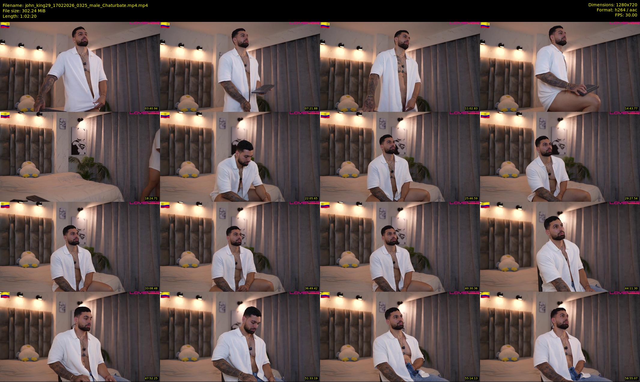 john_king29 — 63 minute Chaturbate male cam show recording, 720p, Feb 17, 2026