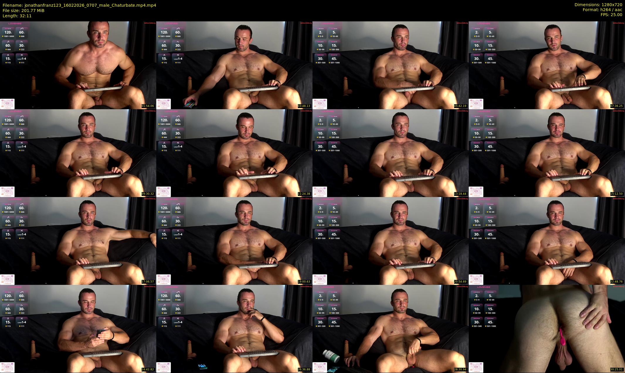 jonathanfranz123 — 33 minute Chaturbate male cam show recording, 720p, Feb 16, 2026