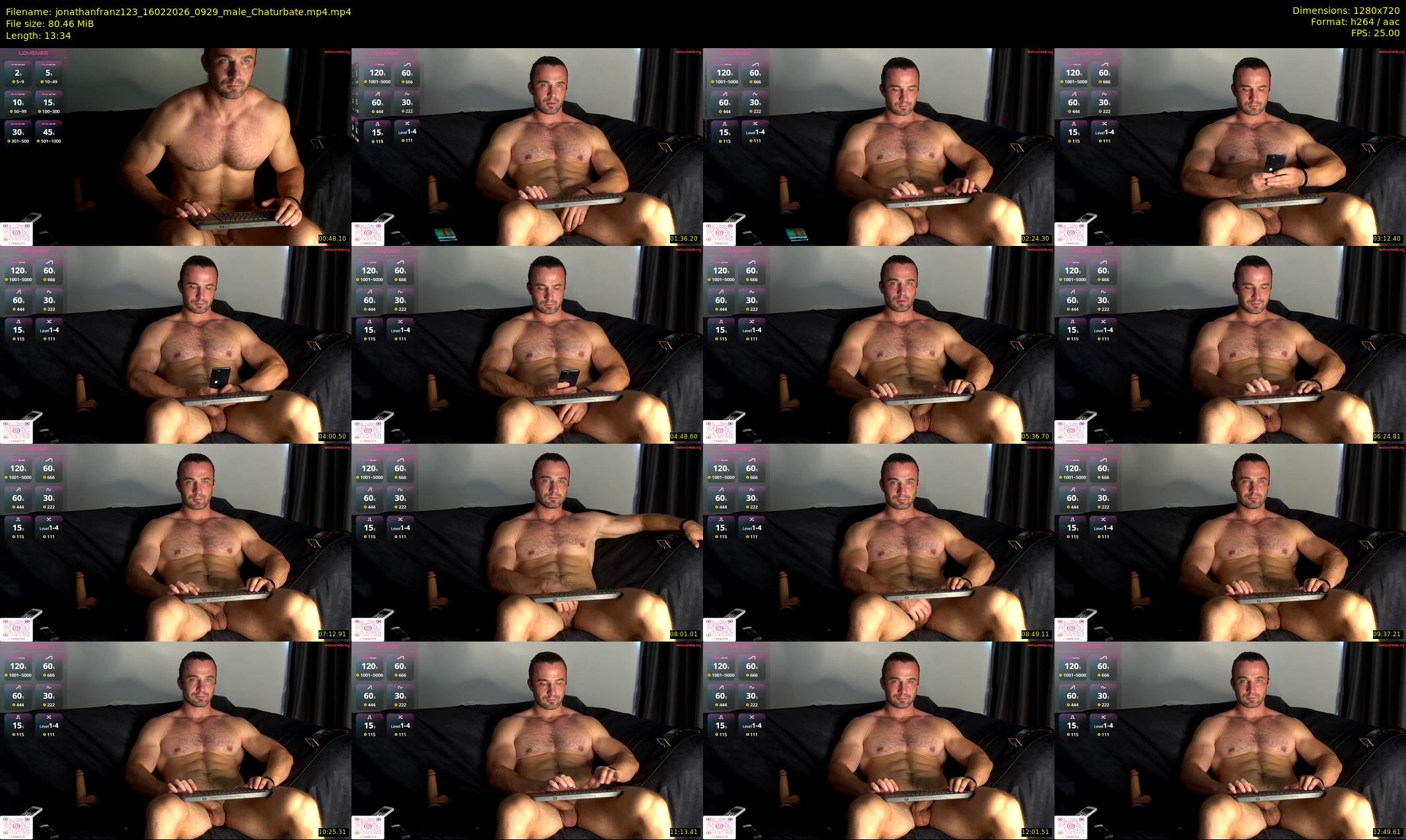 jonathanfranz123 — 14 minute Chaturbate male cam show recording, 720p, Feb 16, 2026