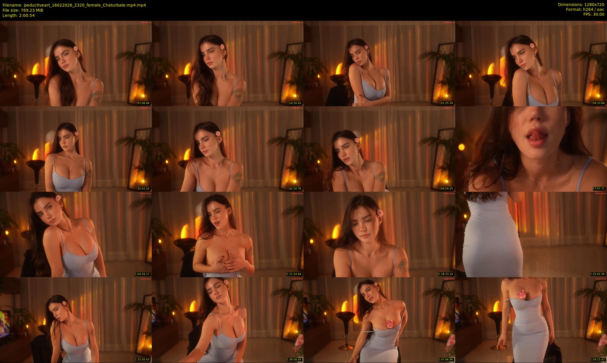 jseductiveart — 121 minute Chaturbate female cam show recording, 720p, Feb 16, 2026