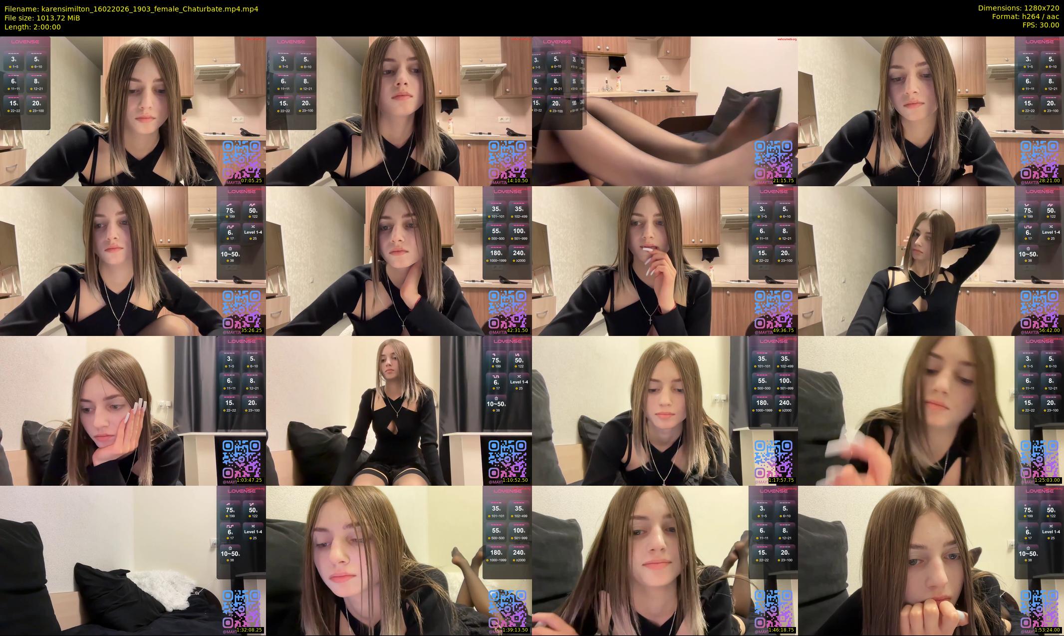 karensimilton — 120 minute Chaturbate female cam show recording, 720p, Feb 16, 2026