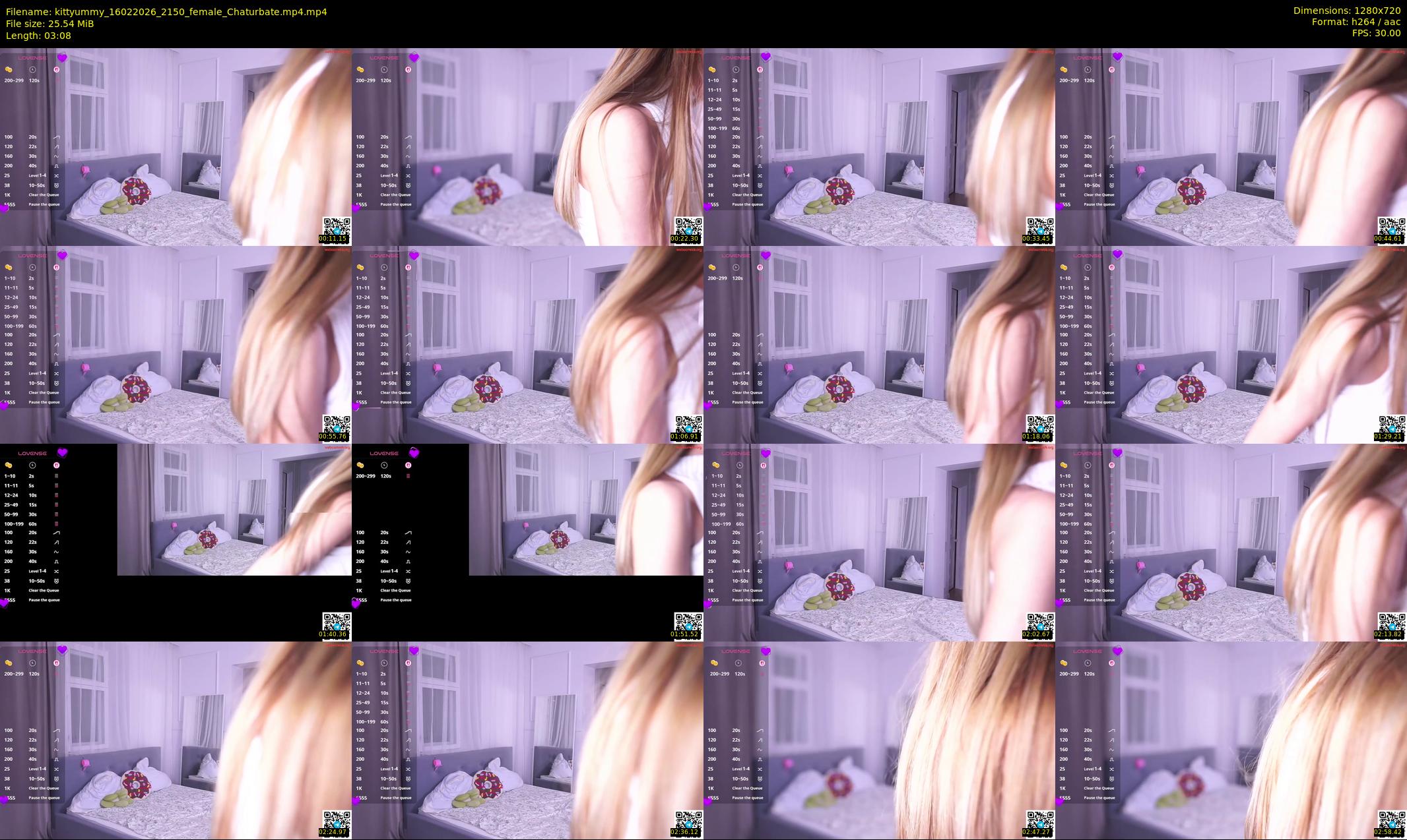 kittyummy — 4 minute Chaturbate female cam show recording, 720p, Feb 16, 2026