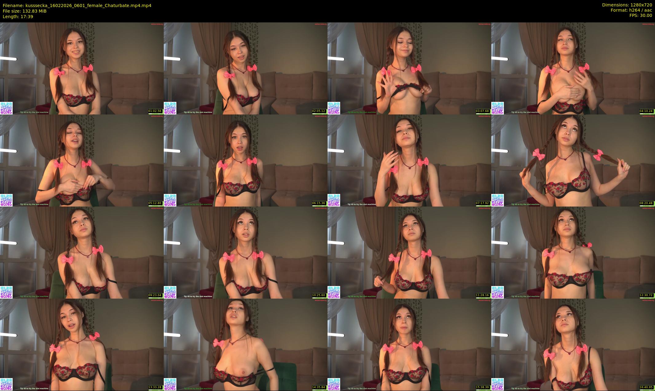 kusssecka — 18 minute Chaturbate female cam show recording, 720p, Feb 16, 2026