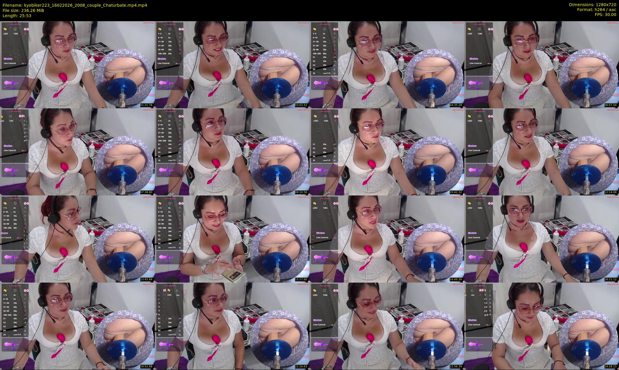 kyobiker223 — 26 minute Chaturbate couple cam show recording, 720p, Feb 16, 2026