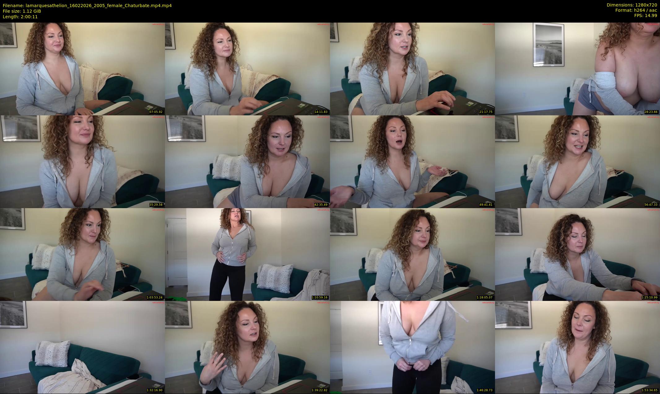 lamarquesathelion — 121 minute Chaturbate female cam show recording, 720p, Feb 16, 2026