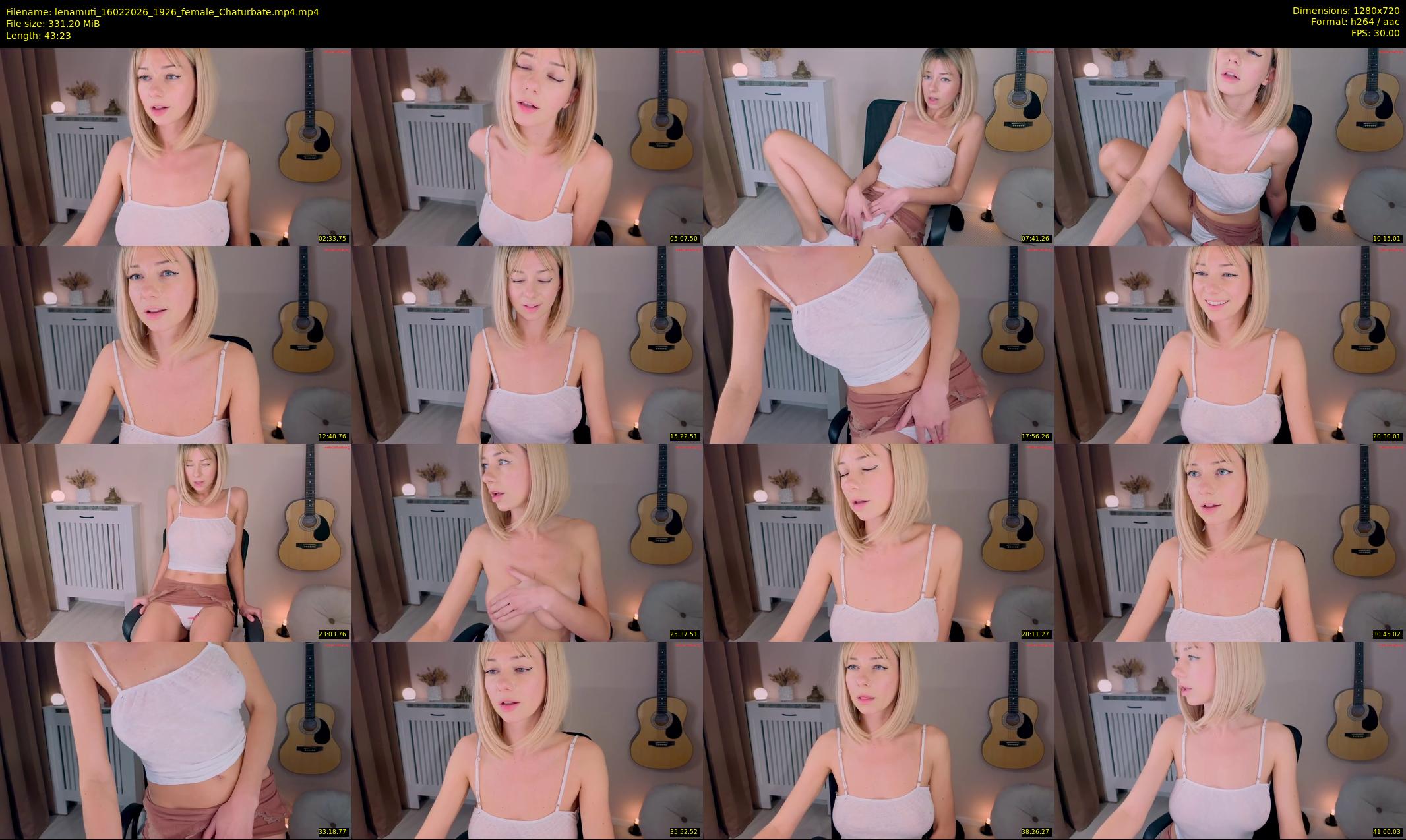 lenamuti — 44 minute Chaturbate female cam show recording, 720p, Feb 16, 2026