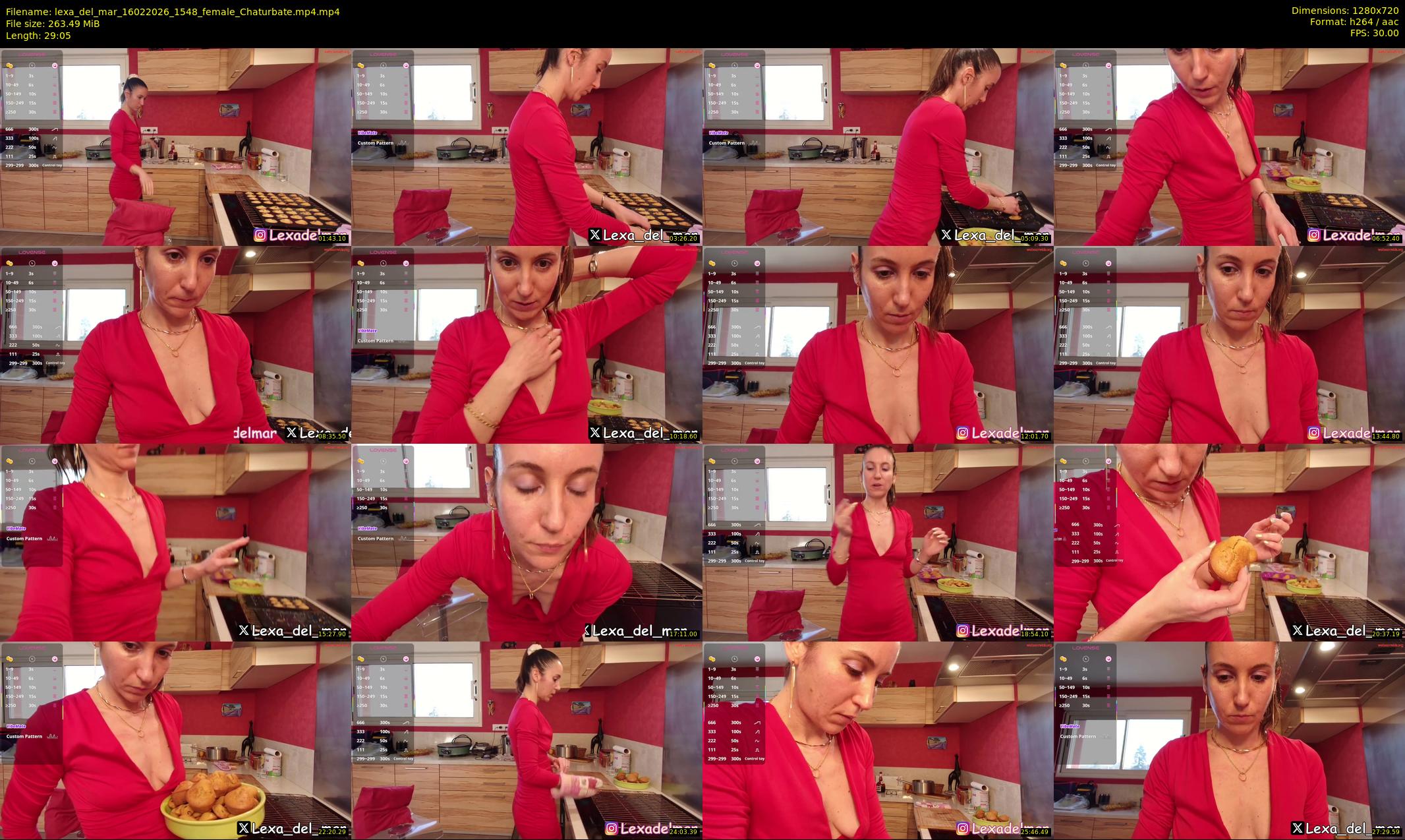 lexa_del_mar — 30 minute Chaturbate female cam show recording, 720p, Feb 16, 2026