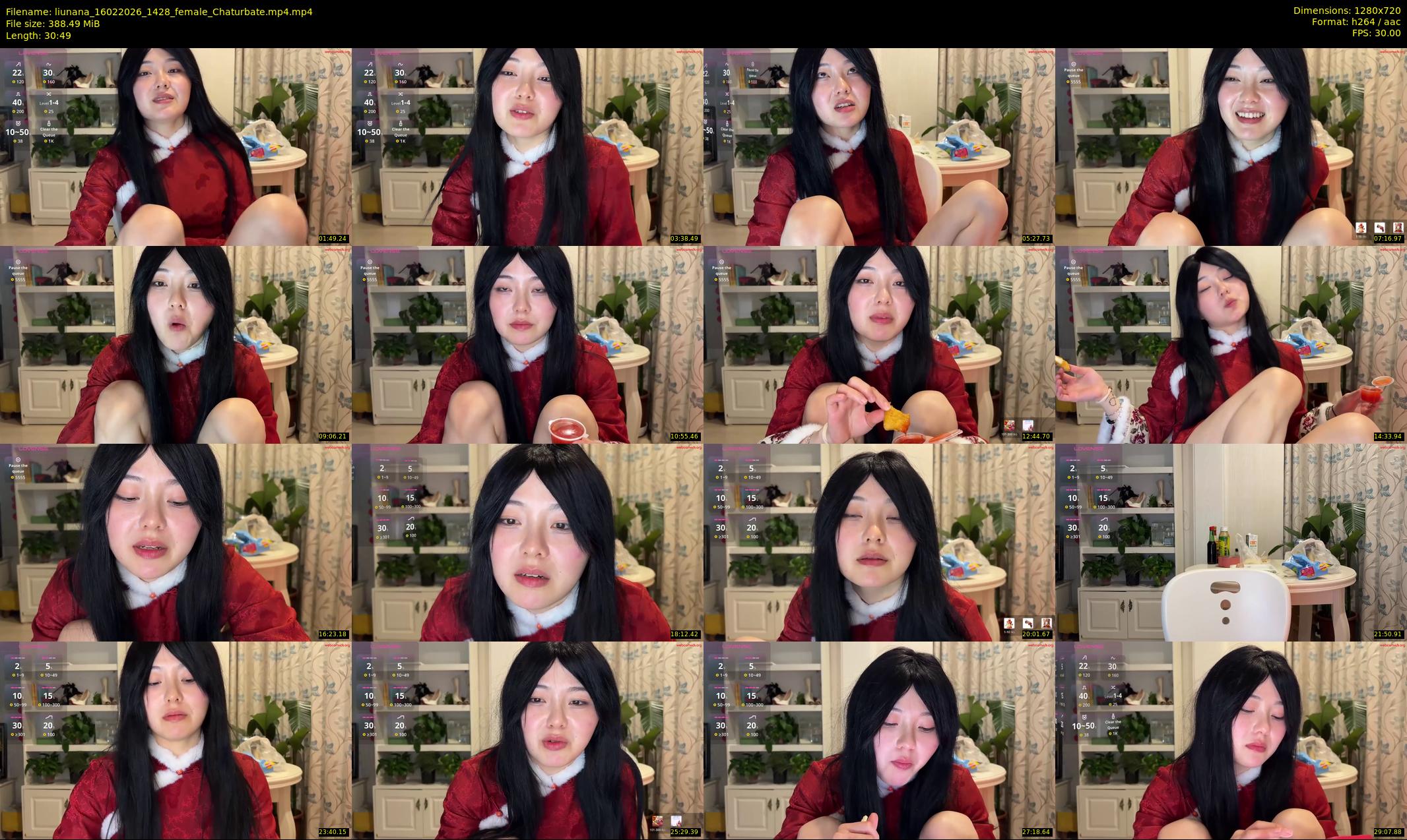 liunana — 31 minute Chaturbate female cam show recording, 720p, Feb 16, 2026