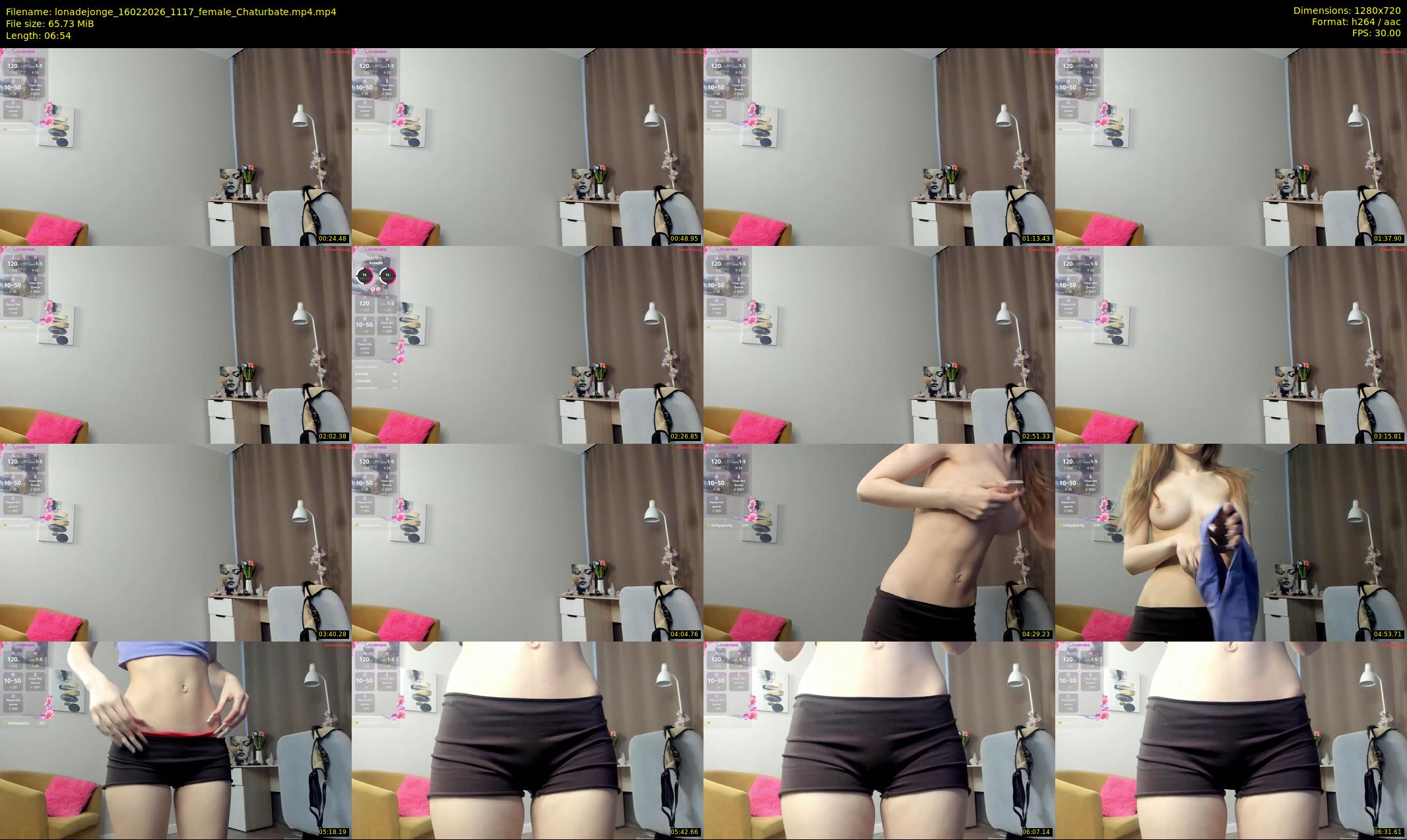 lonadejonge — 7 minute Chaturbate female cam show recording, 720p, Feb 16, 2026