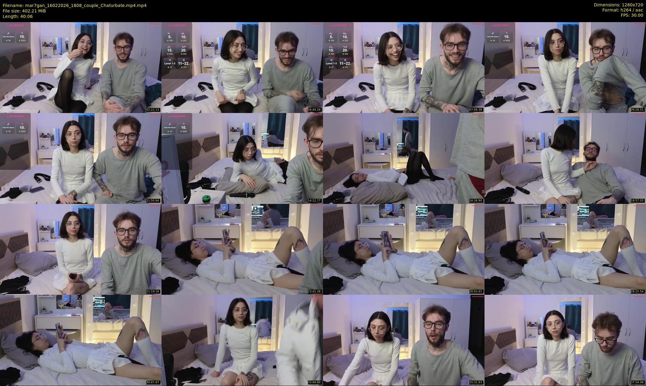 mar7gan — 41 minute Chaturbate couple cam show recording, 720p, Feb 16, 2026