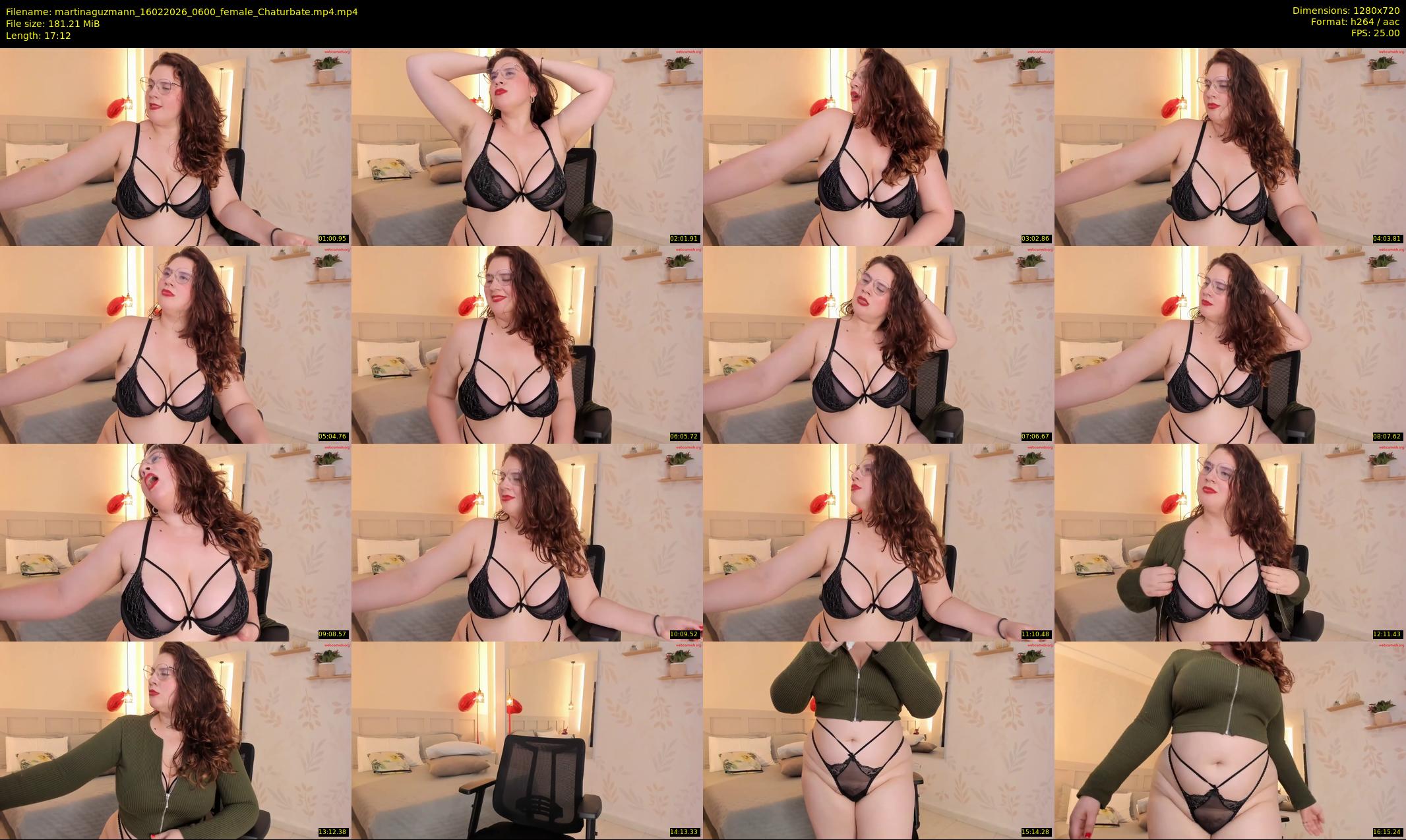 martinaguzmann — 18 minute Chaturbate female cam show recording, 720p, Feb 16, 2026