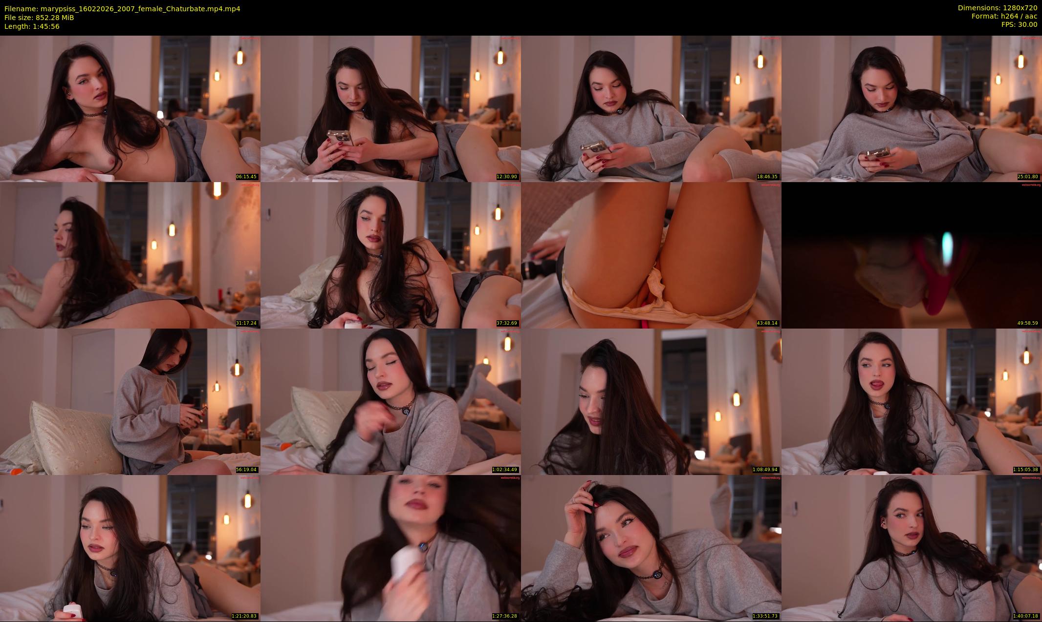 marypsiss — 106 minute Chaturbate female cam show recording, 720p, Feb 16, 2026