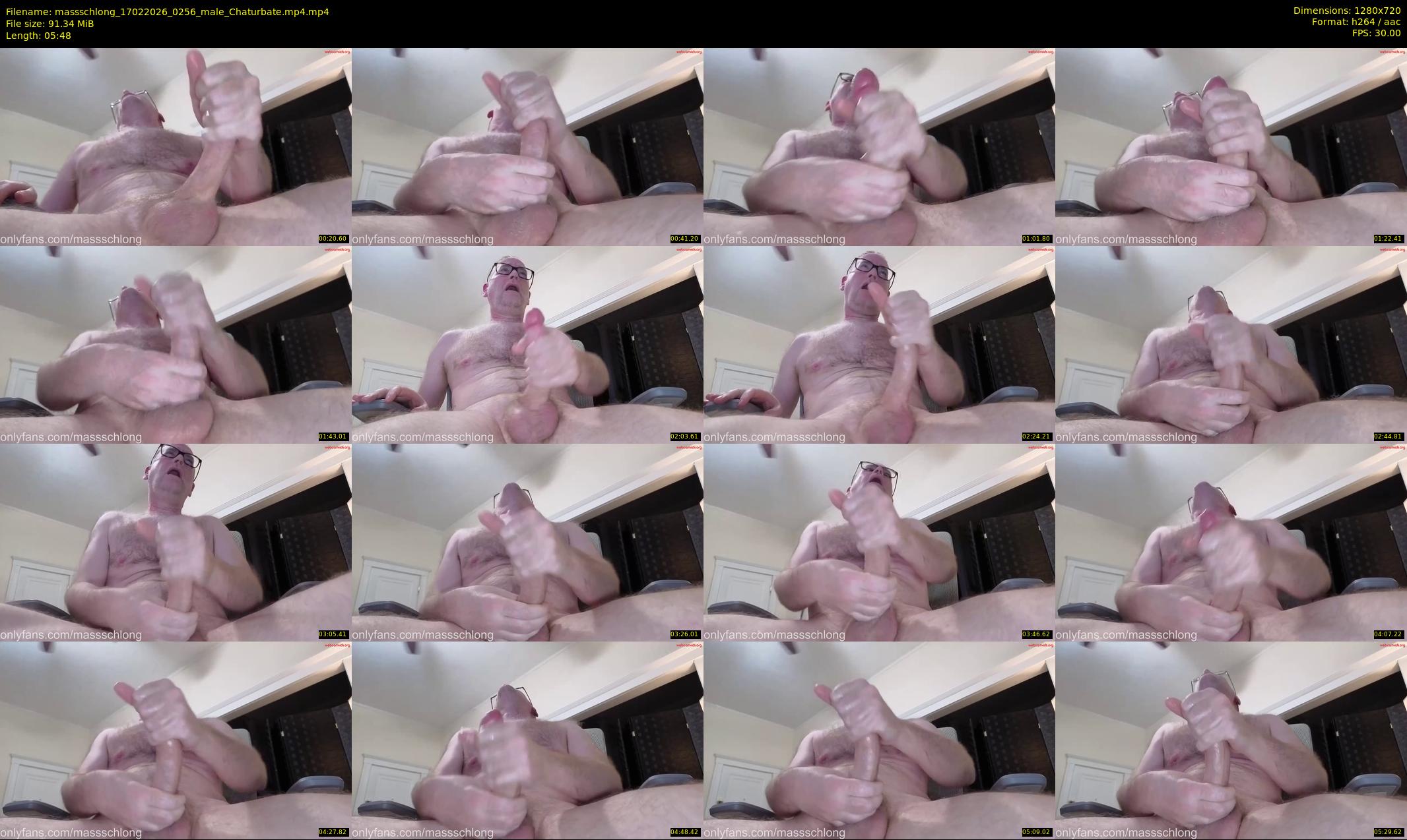 massschlong — 6 minute Chaturbate male cam show recording, 720p, Feb 17, 2026