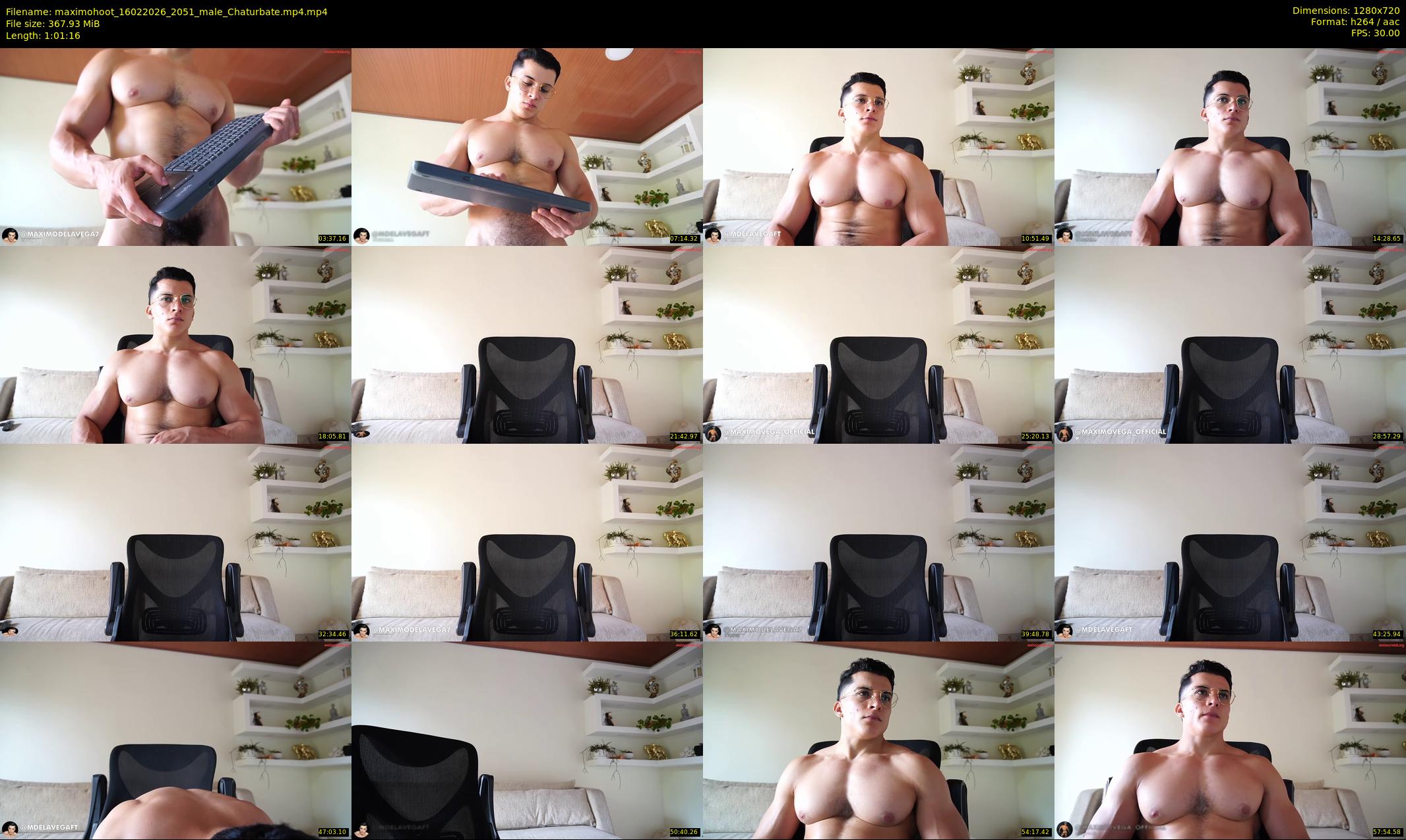 maximohoot — 62 minute Chaturbate male cam show recording, 720p, Feb 16, 2026