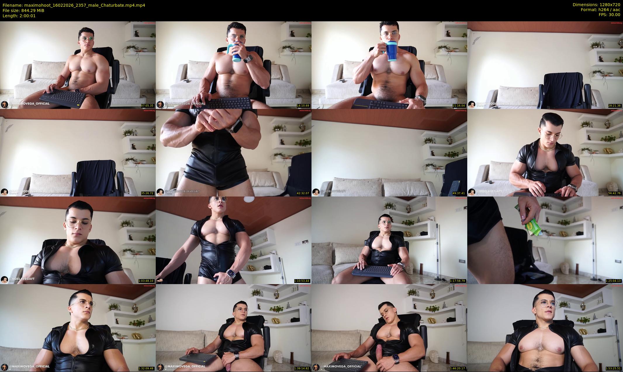 maximohoot — 121 minute Chaturbate male cam show recording, 720p, Feb 16, 2026