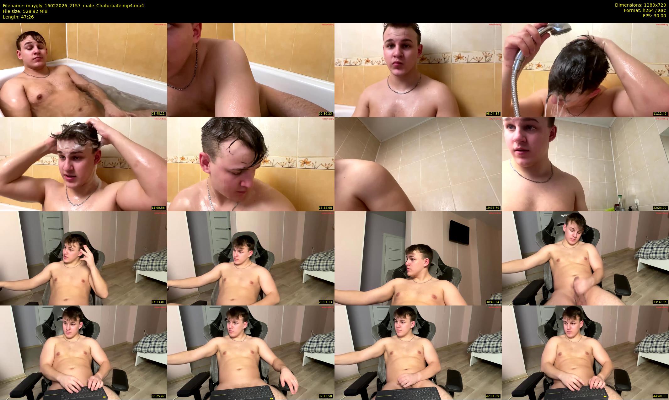 maygly — 48 minute Chaturbate male cam show recording, 720p, Feb 16, 2026