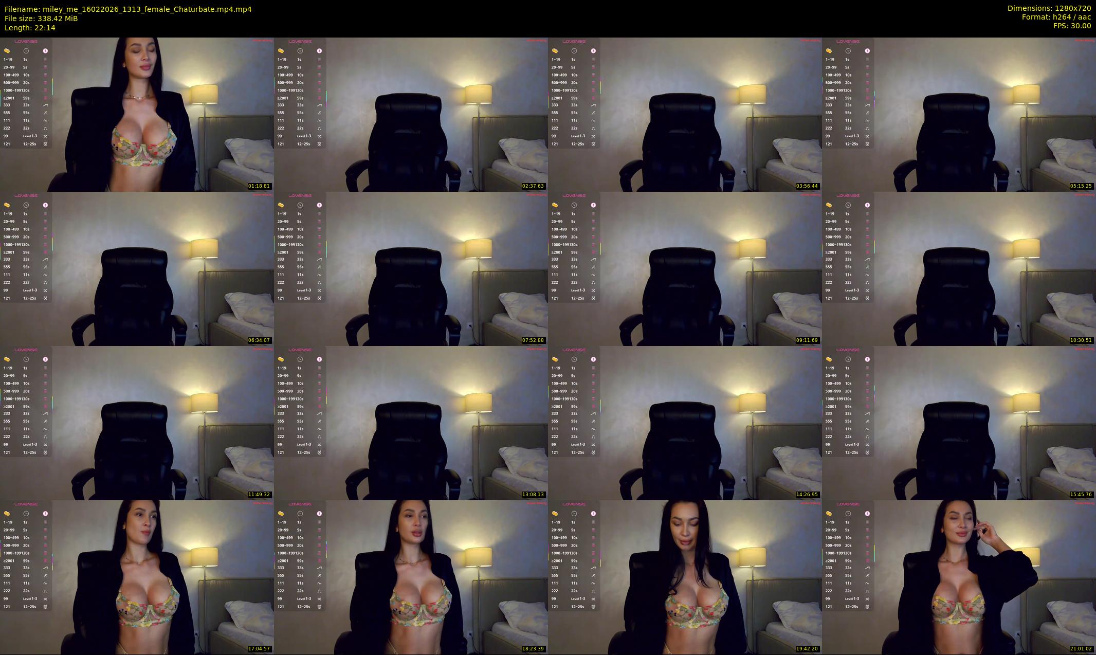 miley_me — 23 minute Chaturbate female cam show recording, 720p, Feb 16, 2026