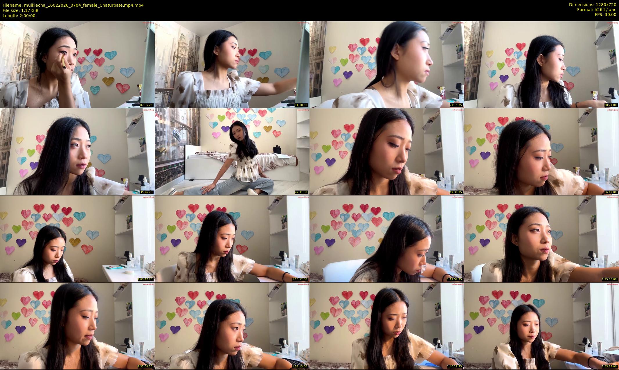 muiklecha — 120 minute Chaturbate female cam show recording, 720p, Feb 16, 2026