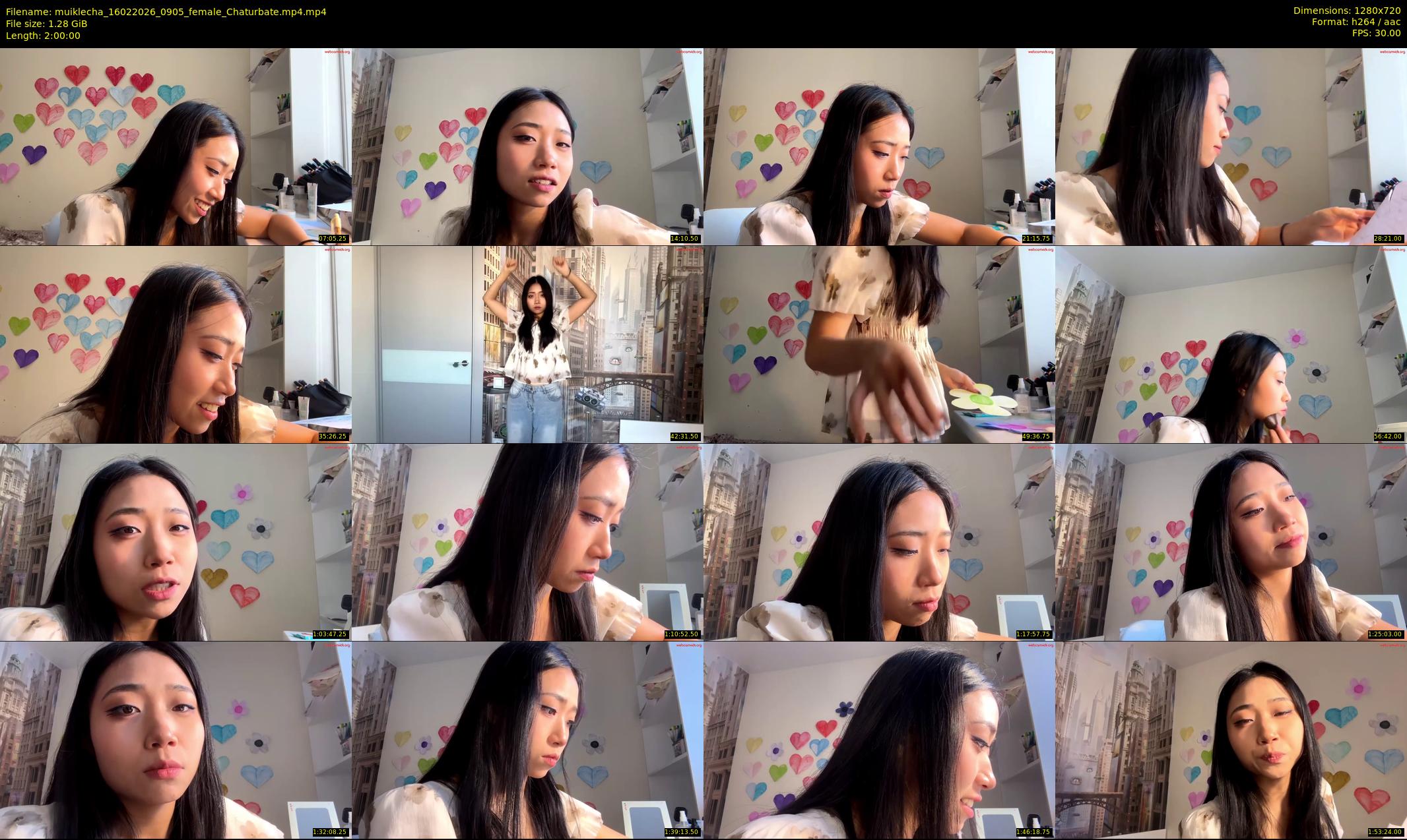 muiklecha — 120 minute Chaturbate female cam show recording, 720p, Feb 16, 2026