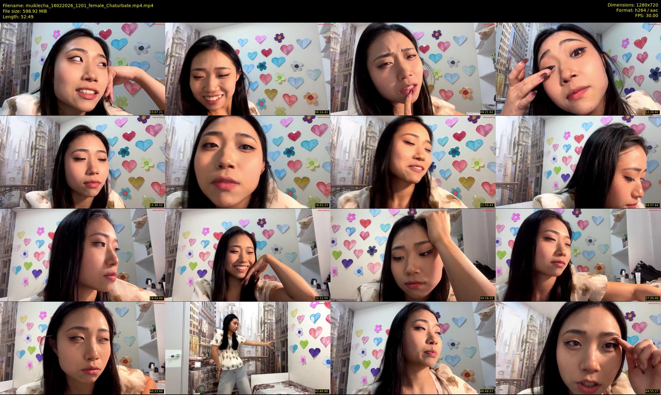 muiklecha — 53 minute Chaturbate female cam show recording, 720p, Feb 16, 2026