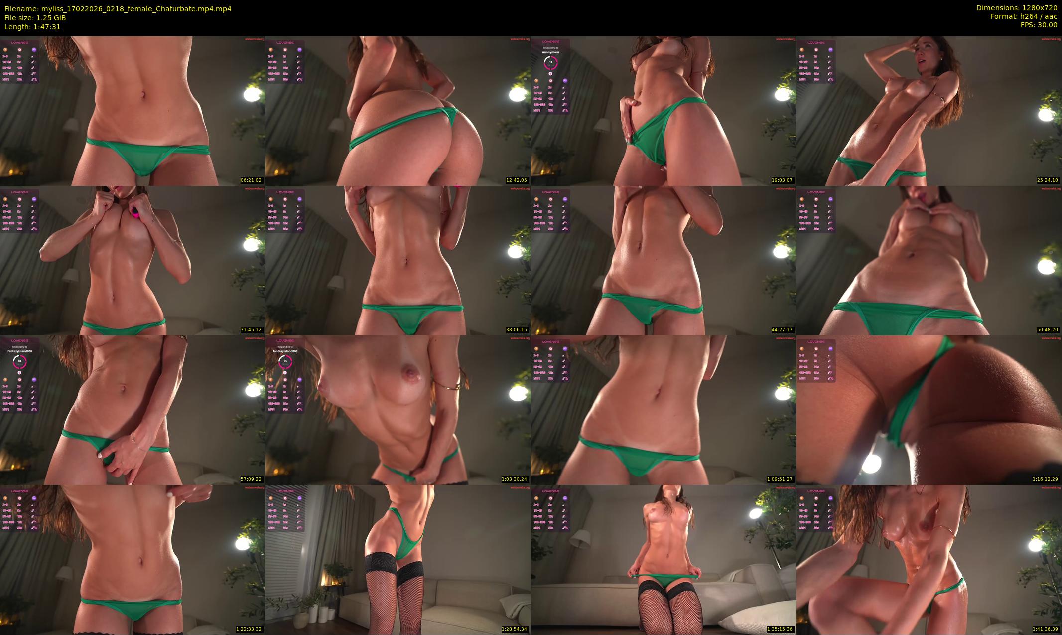 myliss — 108 minute Chaturbate female cam show recording, 720p, Feb 17, 2026