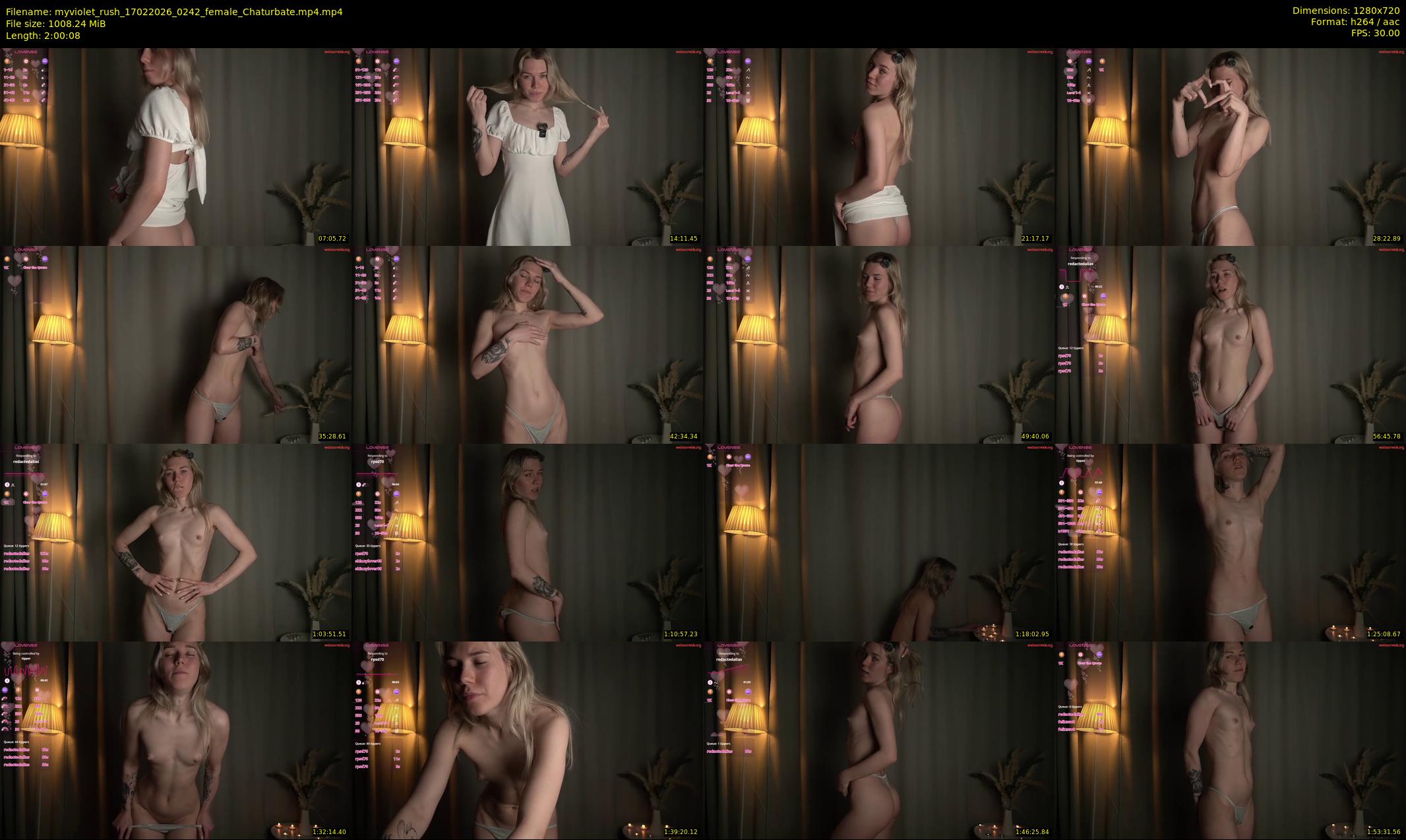 myviolet_rush — 121 minute Chaturbate female cam show recording, 720p, Feb 17, 2026