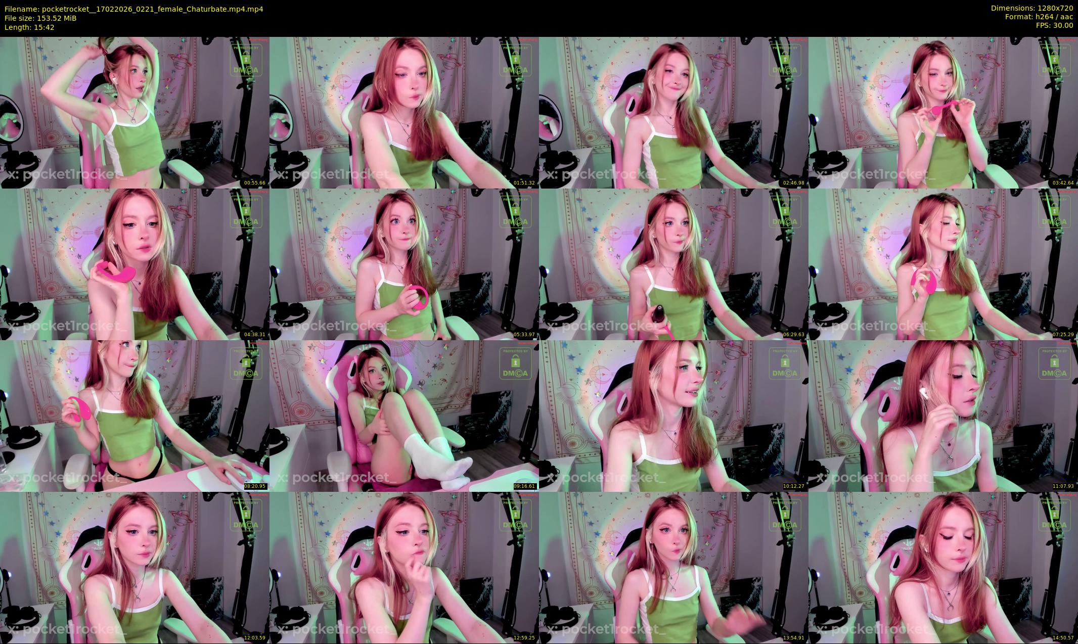 pocketrocket_ — 16 minute Chaturbate female cam show recording, 720p, Feb 17, 2026