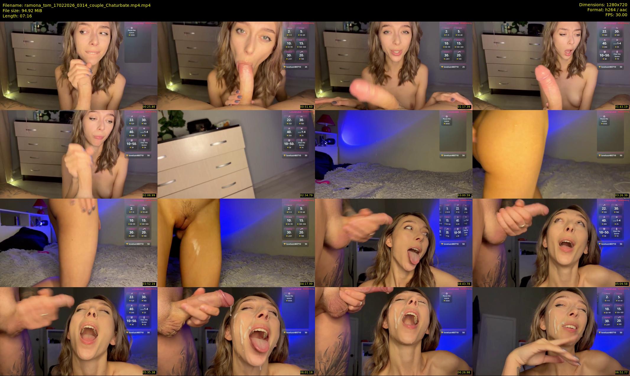 ramona_tom — 8 minute Chaturbate couple cam show recording, 720p, Feb 17, 2026