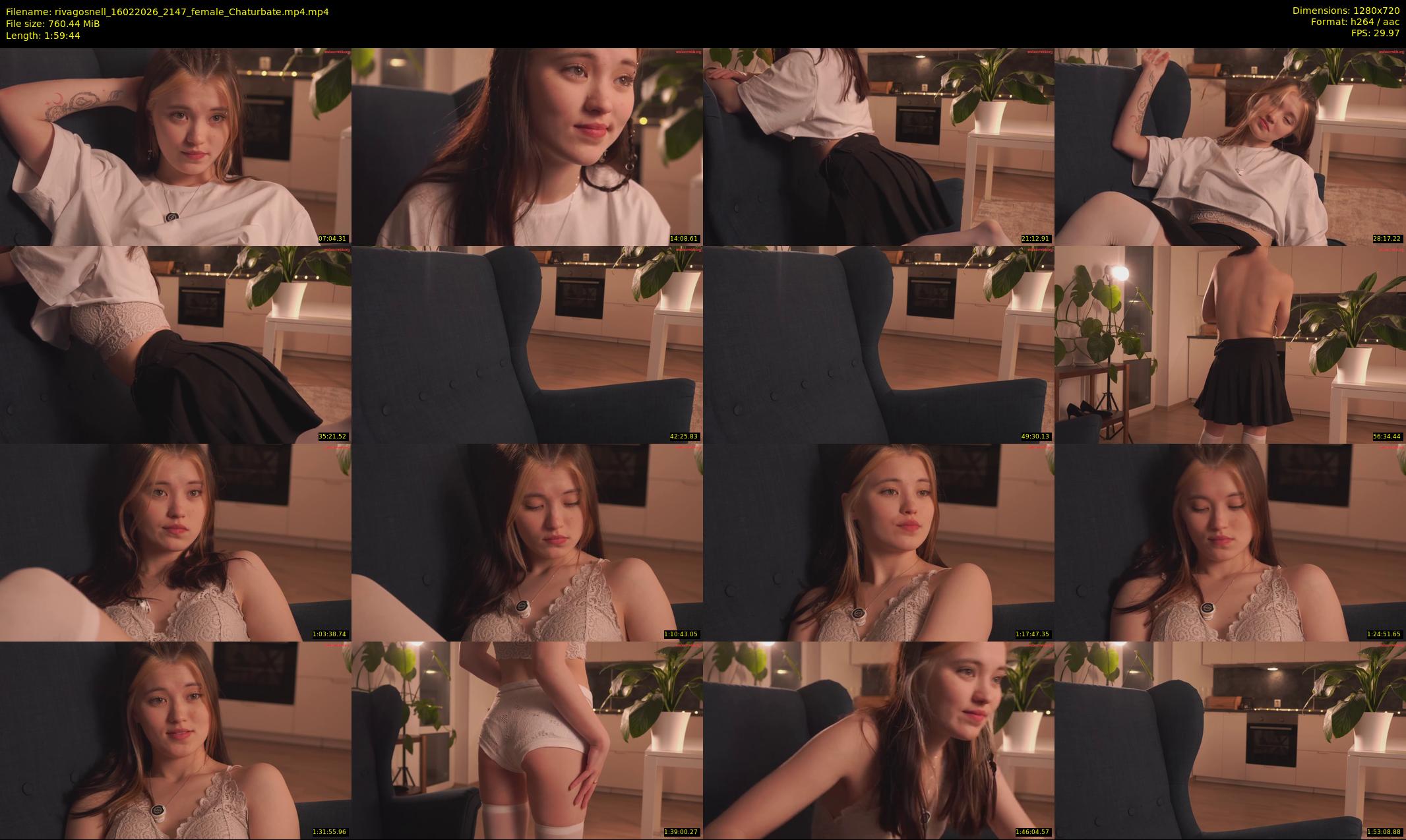 rivagosnell — 120 minute Chaturbate female cam show recording, 720p, Feb 16, 2026