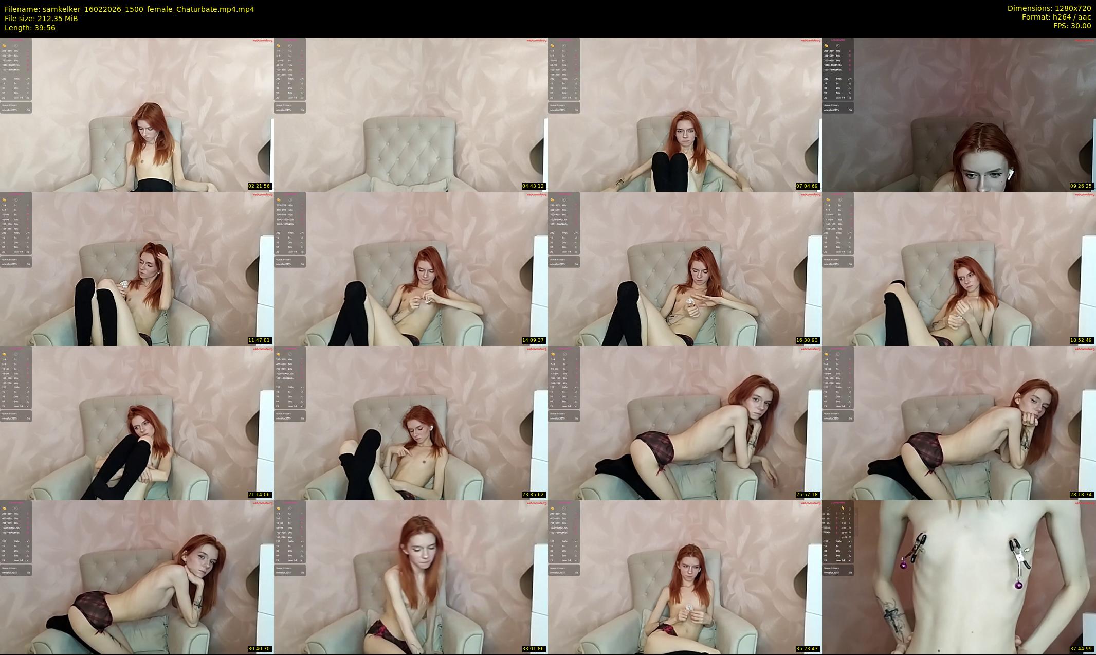 samkelker — 40 minute Chaturbate female cam show recording, 720p, Feb 16, 2026