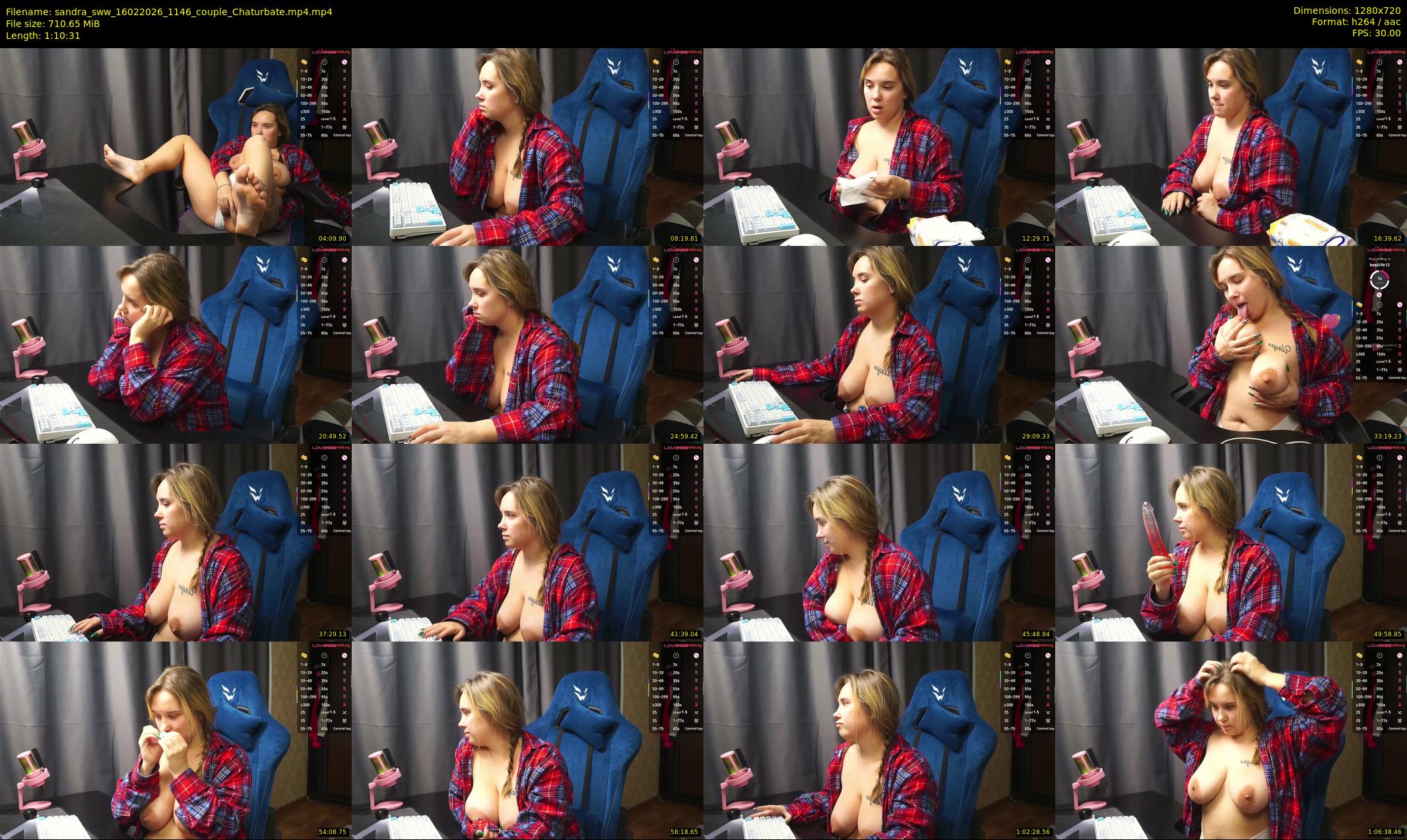 sandra_sww — 71 minute Chaturbate couple cam show recording, 720p, Feb 16, 2026