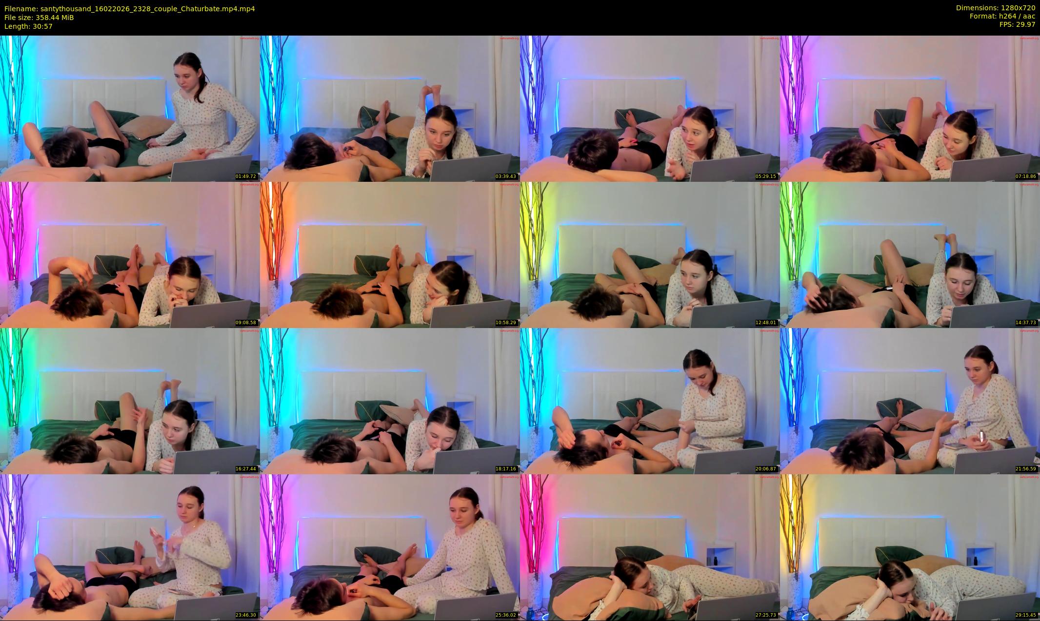 santythousand — 31 minute Chaturbate couple cam show recording, 720p, Feb 16, 2026