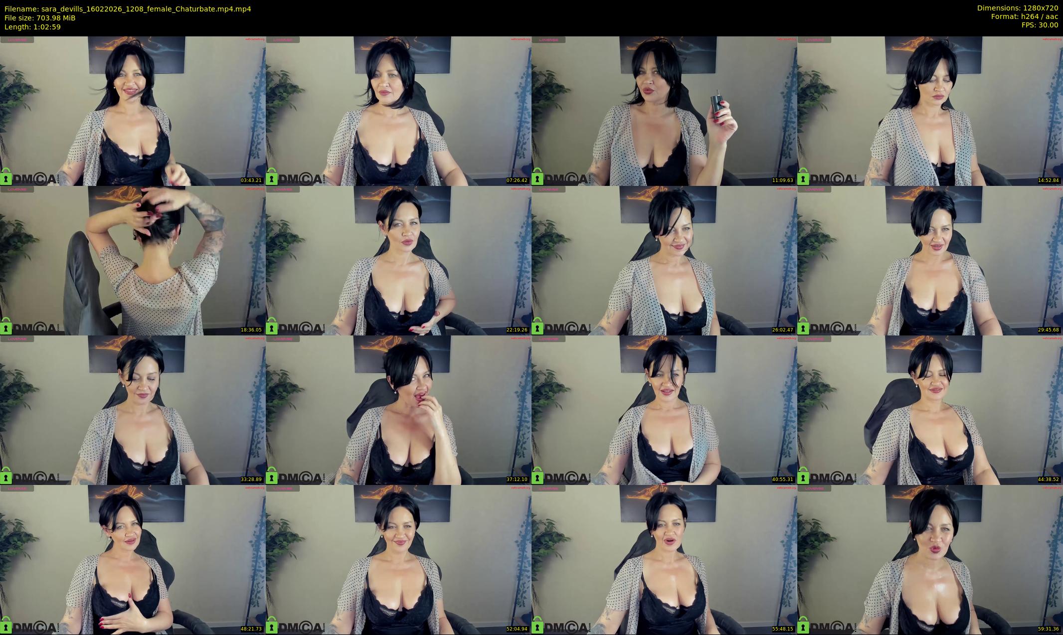 sara_devills — 63 minute Chaturbate female cam show recording, 720p, Feb 16, 2026