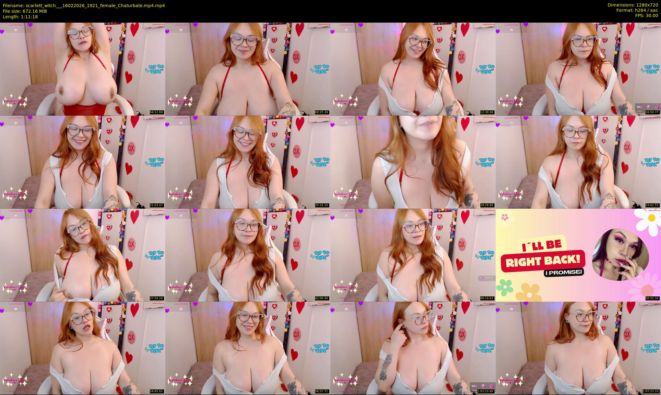 scarlett_witch__ — 72 minute Chaturbate female cam show recording, 720p, Feb 16, 2026